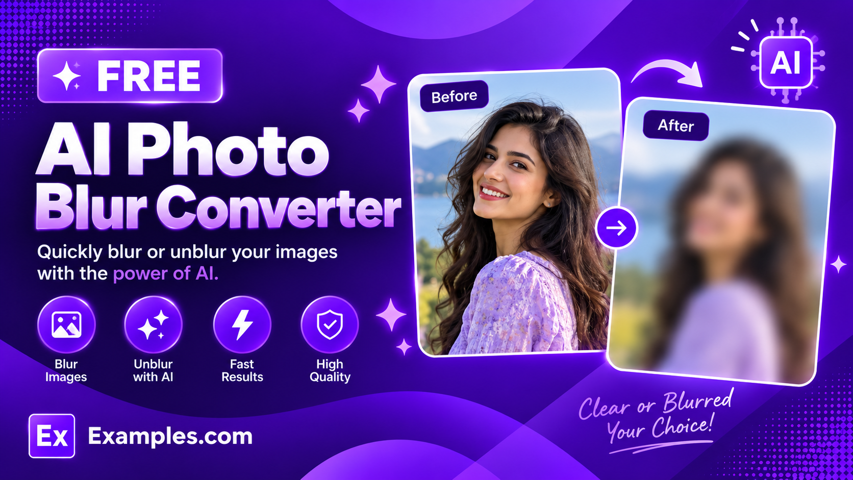 Free AI Photo Blur Converter