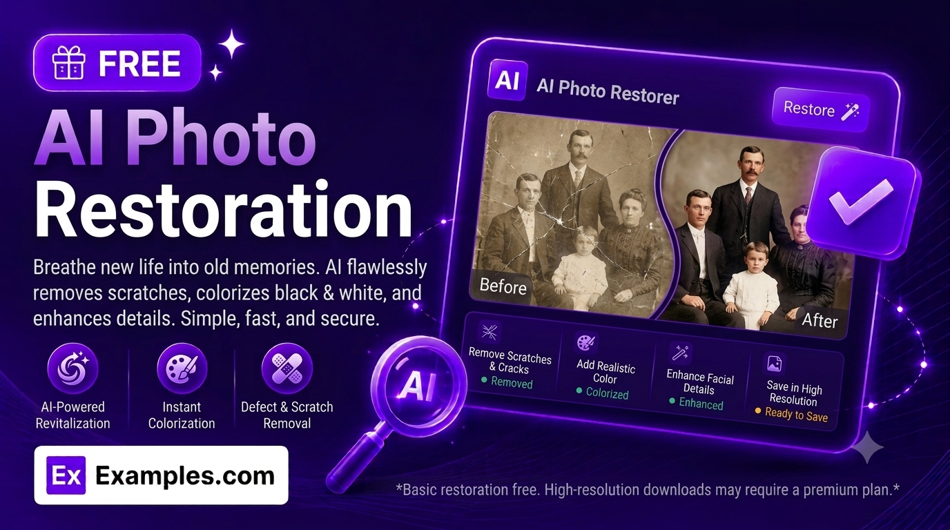 Free AI Photo Restoration