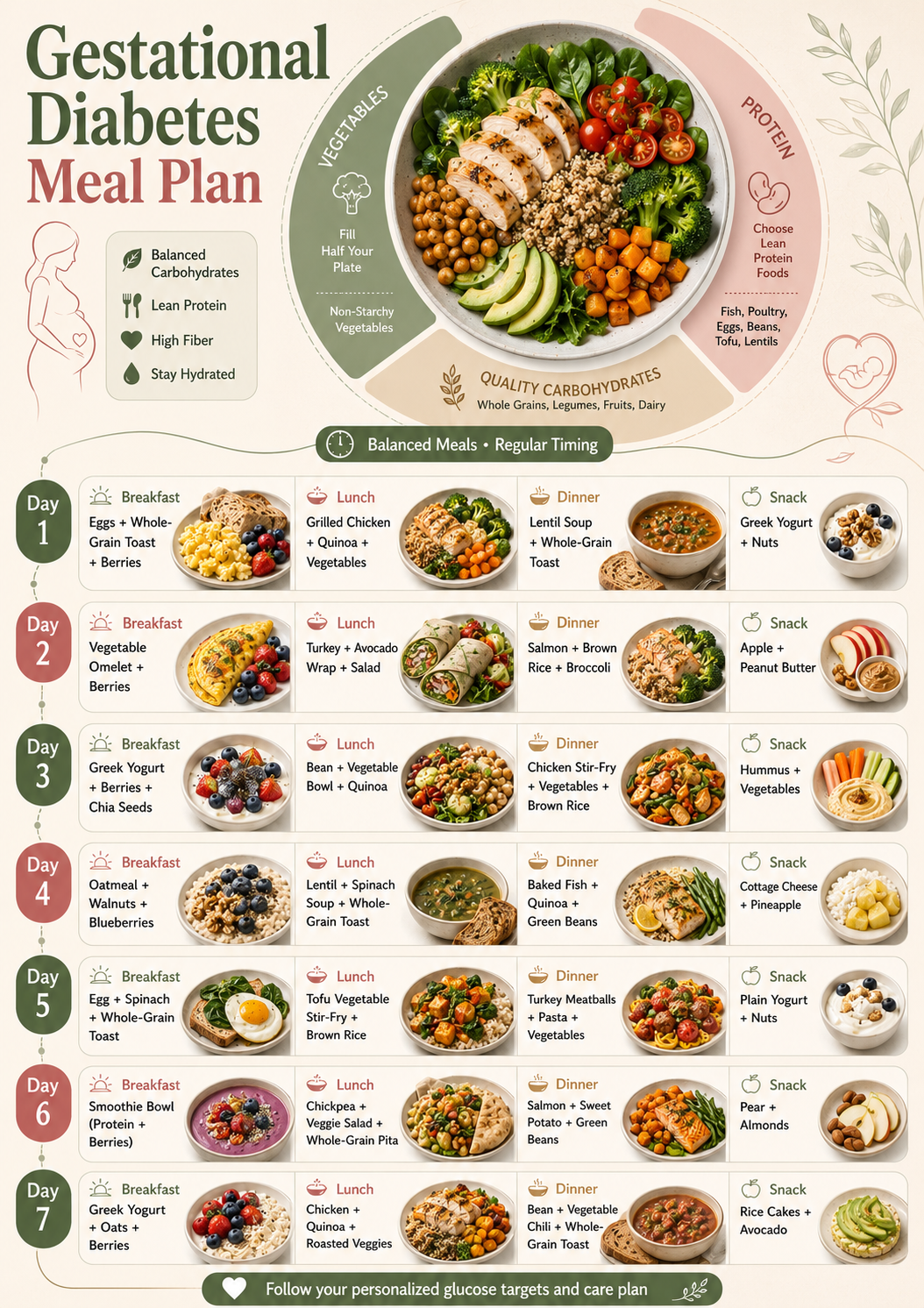 Gestational Diabetes Meal Plan - Free AI Meal Plan Generator, 50+ Real Meal Plan Examples