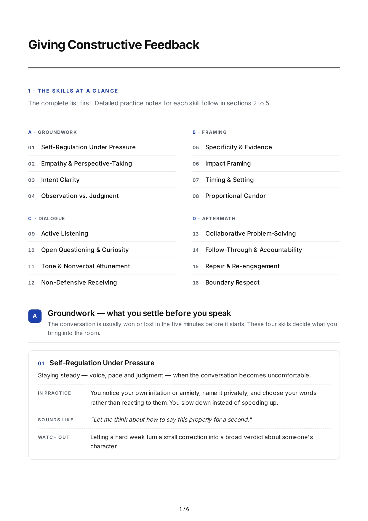 Giving Constructive Feedback Interpersonal Skills - Free AI Interpersonal Skills Generator, 50+ Real Interpersonal Skills Examples