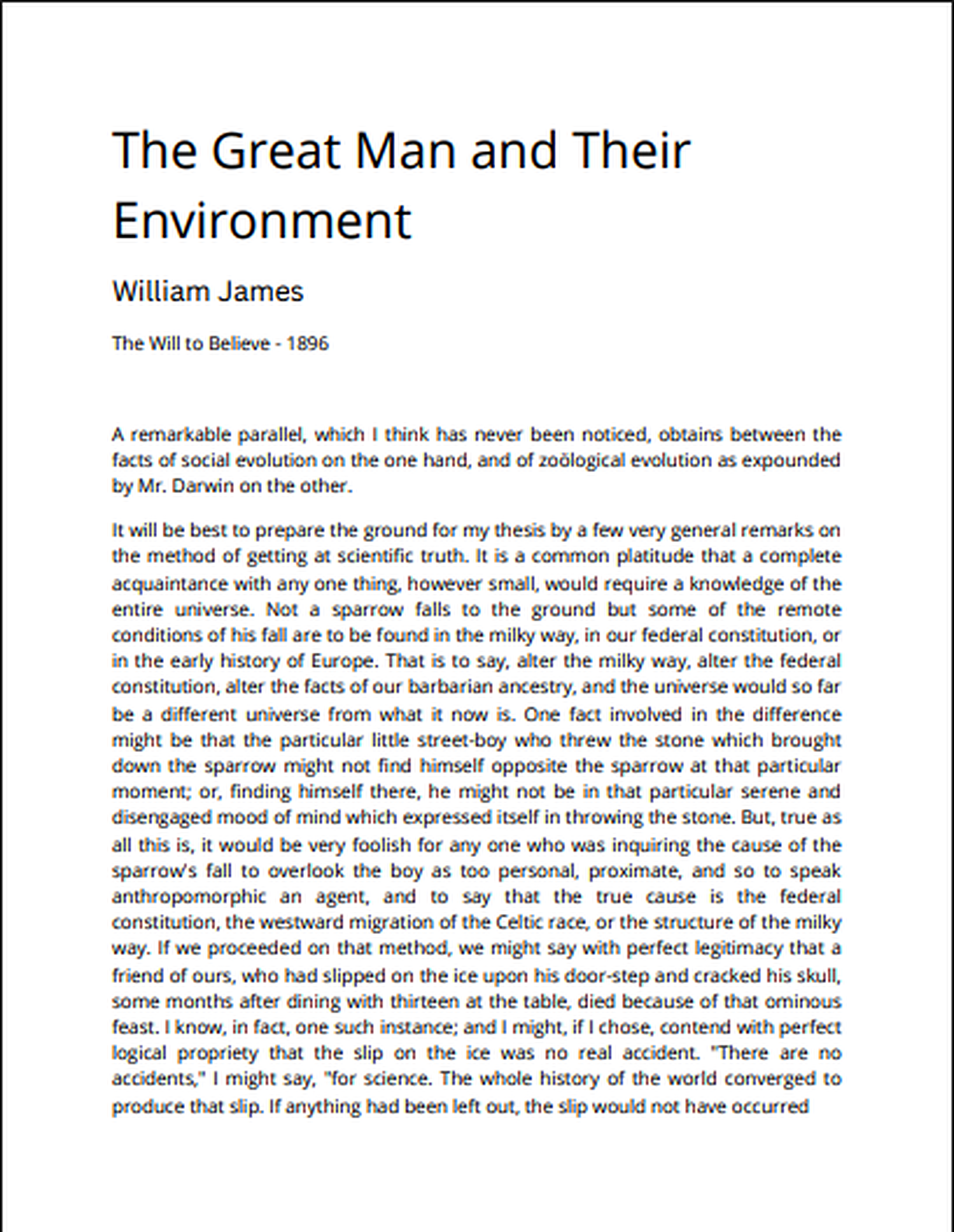 Great Men and Their Environment Essay - Free AI Essay Generator, 50+ Real Essay Examples