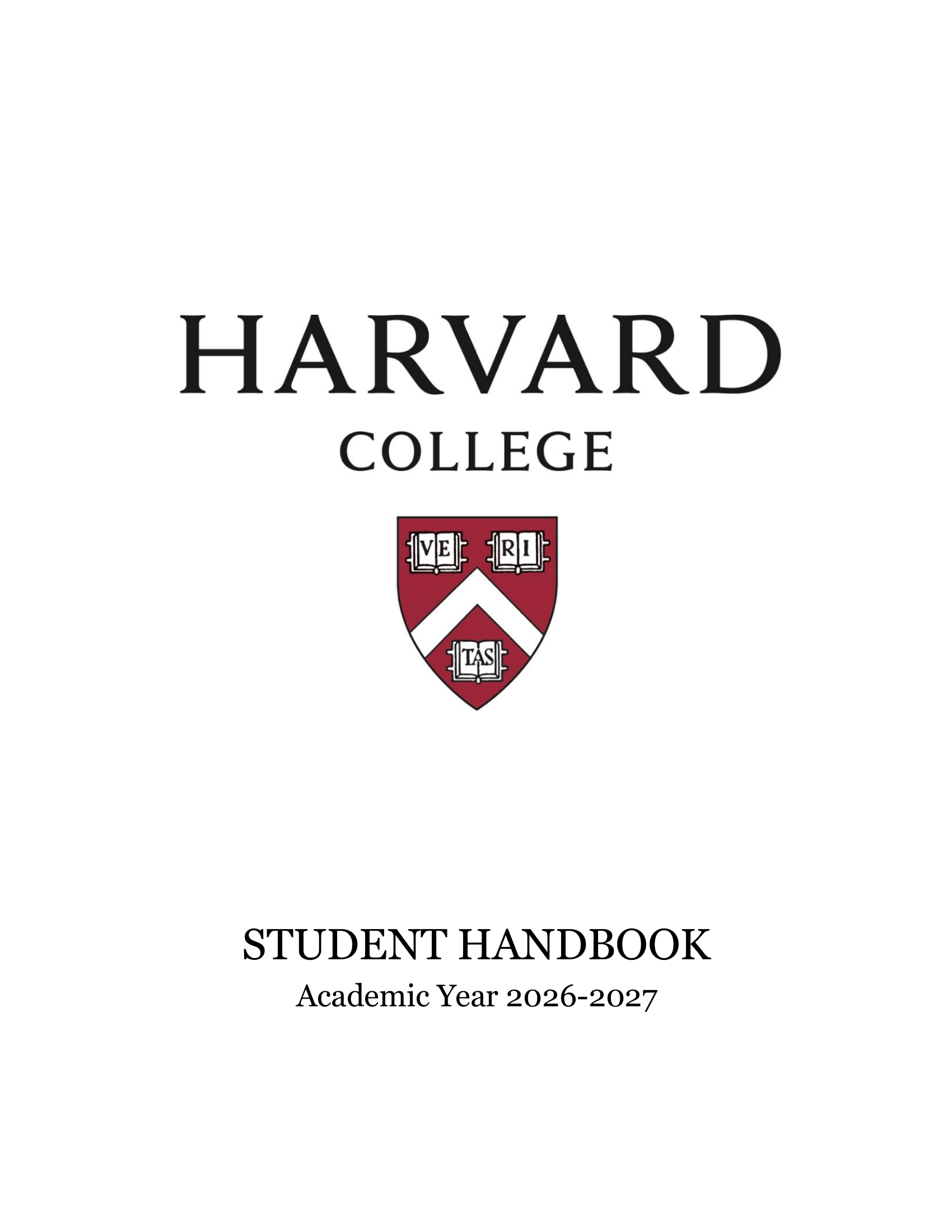 Harvard College Student Handbook - Free AI Handbook Generator, 50+ Real Handbook Examples