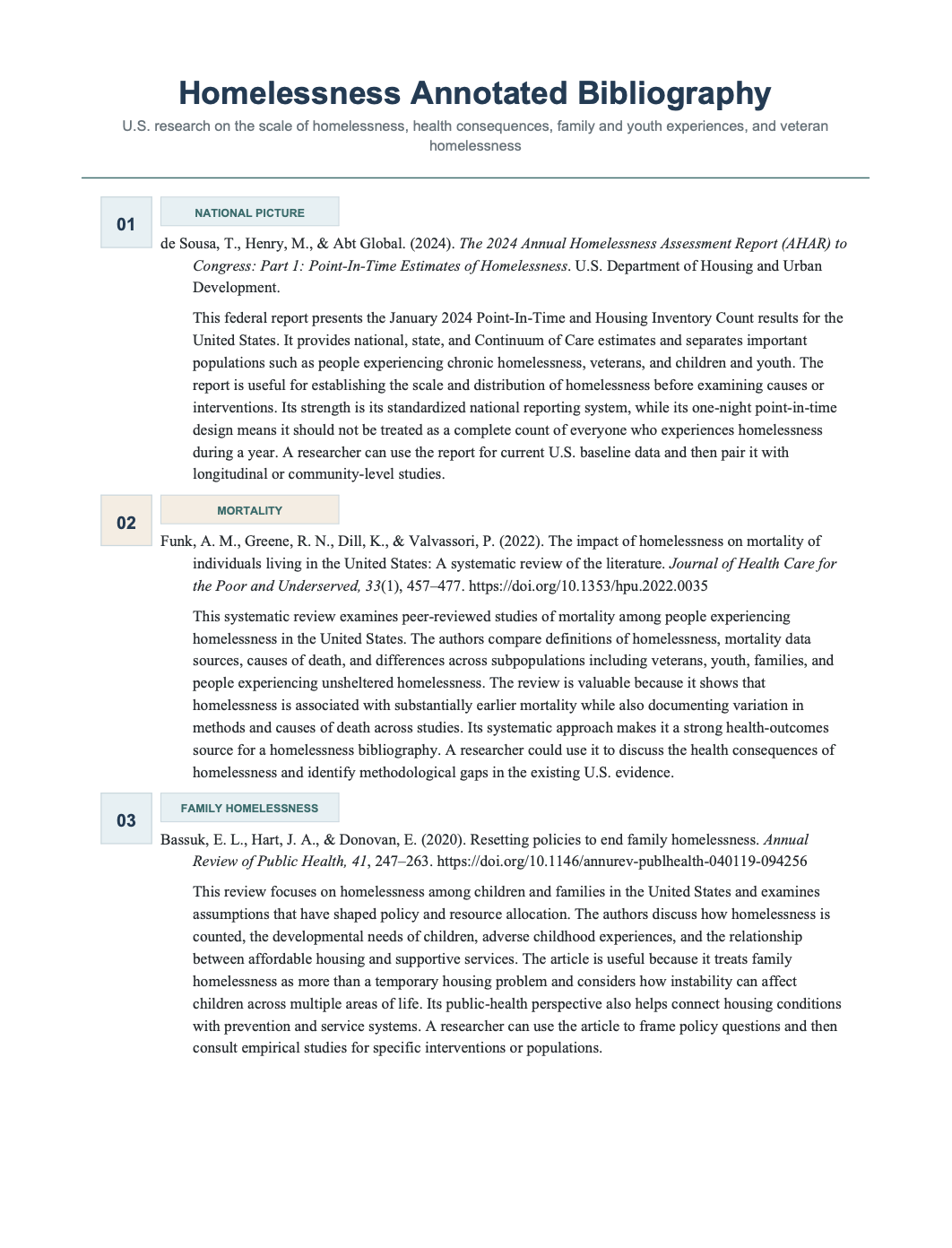 Homelessness Annotated Bibliography - Free AI Annotated Bibliography Generator, 50+ Real Annotated Bibliography Examples