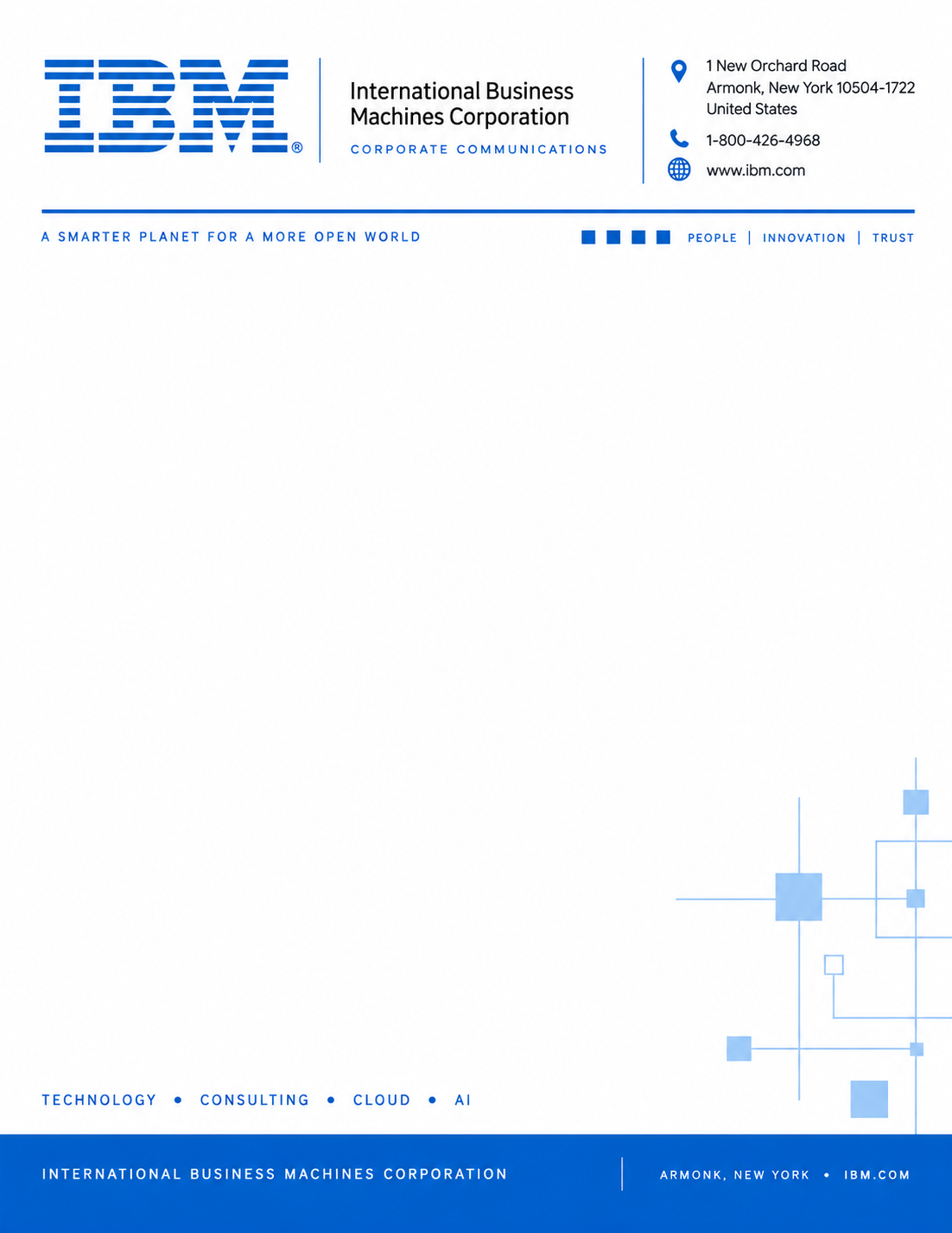 IBM Letterhead - Free AI Letterhead Generator, 50+ Real Letterhead Examples