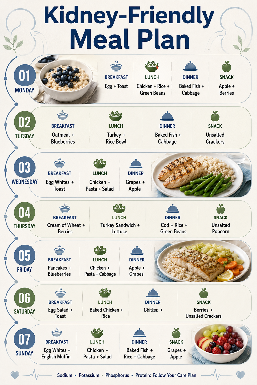 Kidney-Friendly Meal Plan - Free AI Meal Plan Generator, 50+ Real Meal Plan Examples