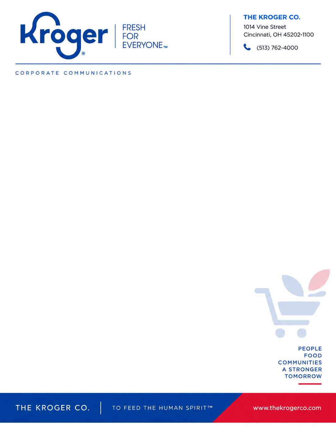 Kroger Letterhead - Free AI Letterhead Generator, 50+ Real Letterhead Examples