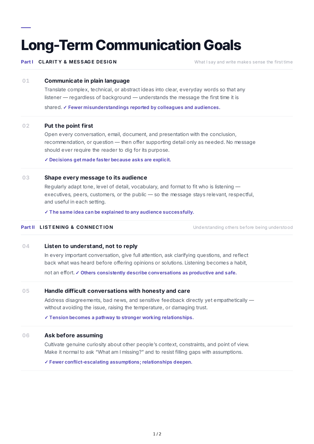 Long-Term Communication Goals - Free AI Long Term Goals Generator, 50+ Real Long Term Goals Examples