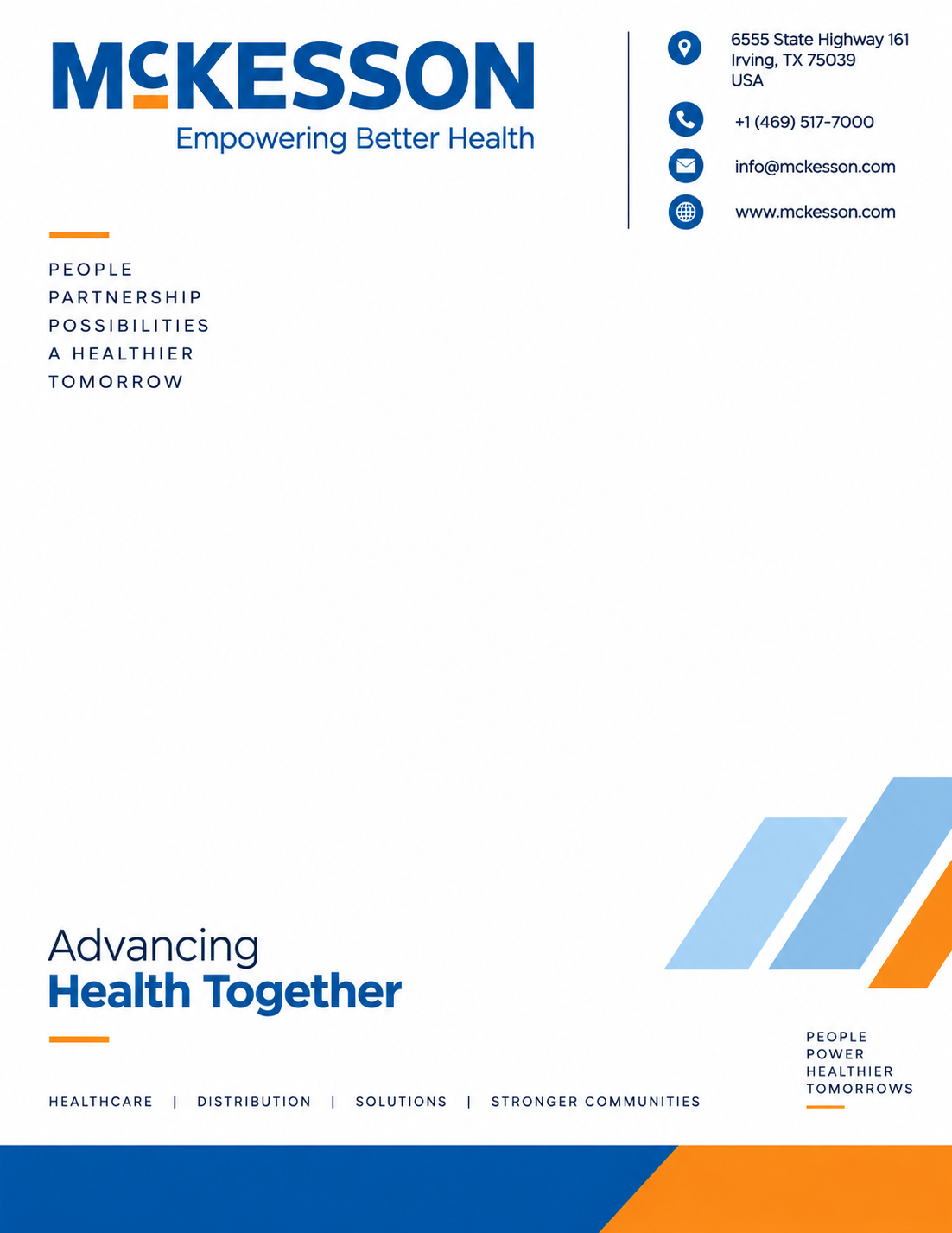 McKesson Letterhead - Free AI Letterhead Generator, 50+ Real Letterhead Examples