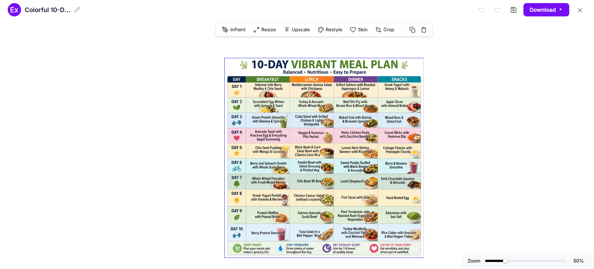 Generate A New AI Meal Plan
