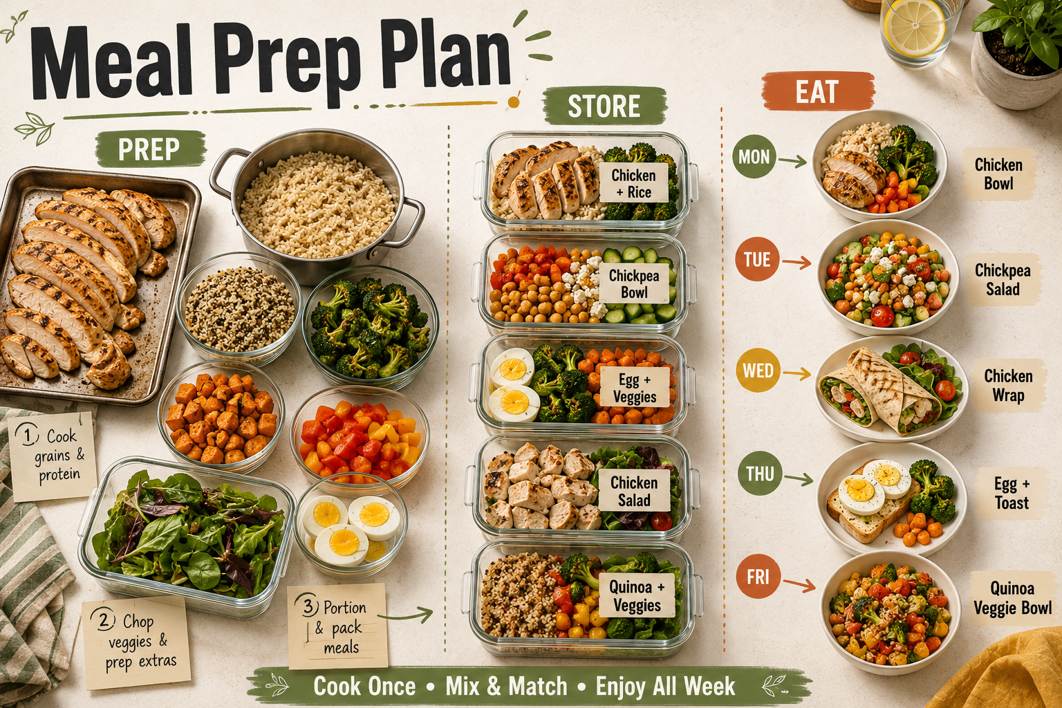 Meal Prep Plan - Free AI Meal Plan Generator, 50+ Real Meal Plan Examples