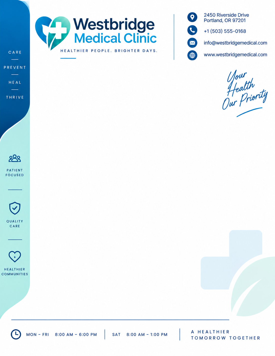 Medical Office Letterhead - Free AI Letterhead Generator, 50+ Real Letterhead Examples