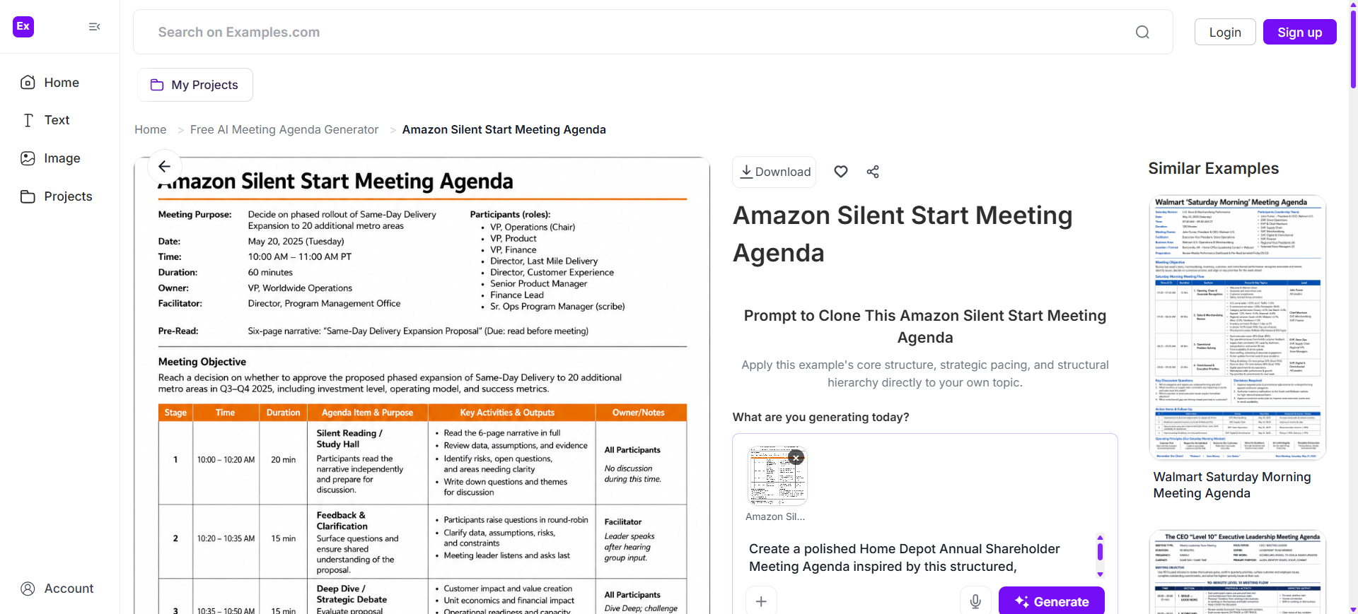 Choose A Reference Meeting Agenda