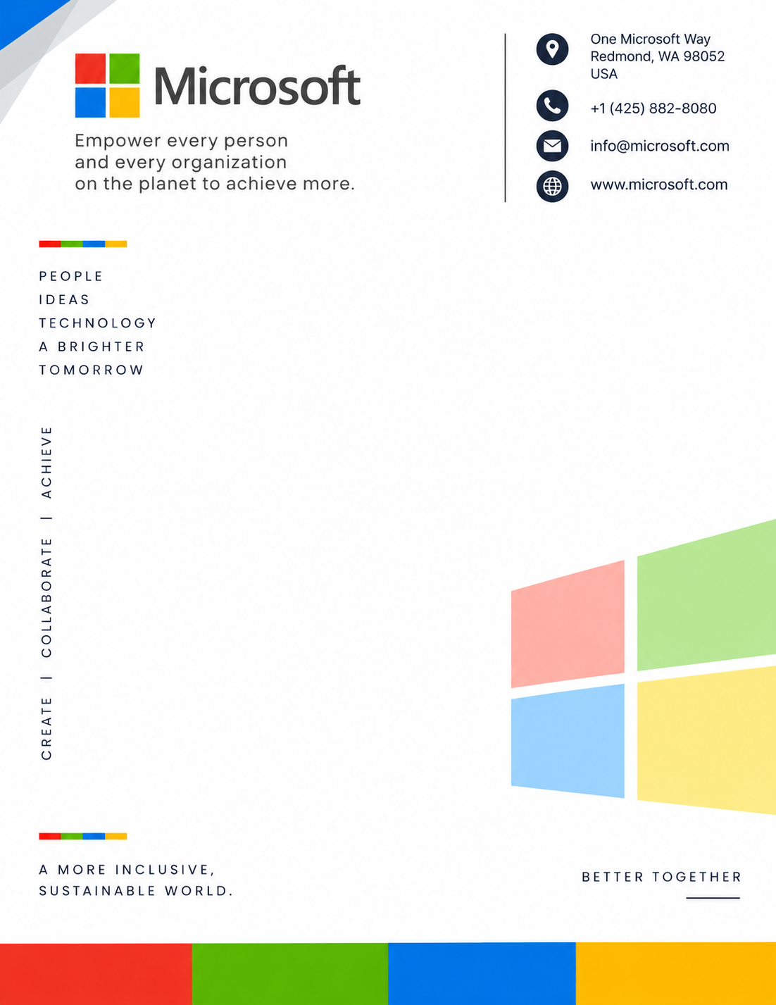 Microsoft Letterhead - Free AI Letterhead Generator, 50+ Real Letterhead Examples