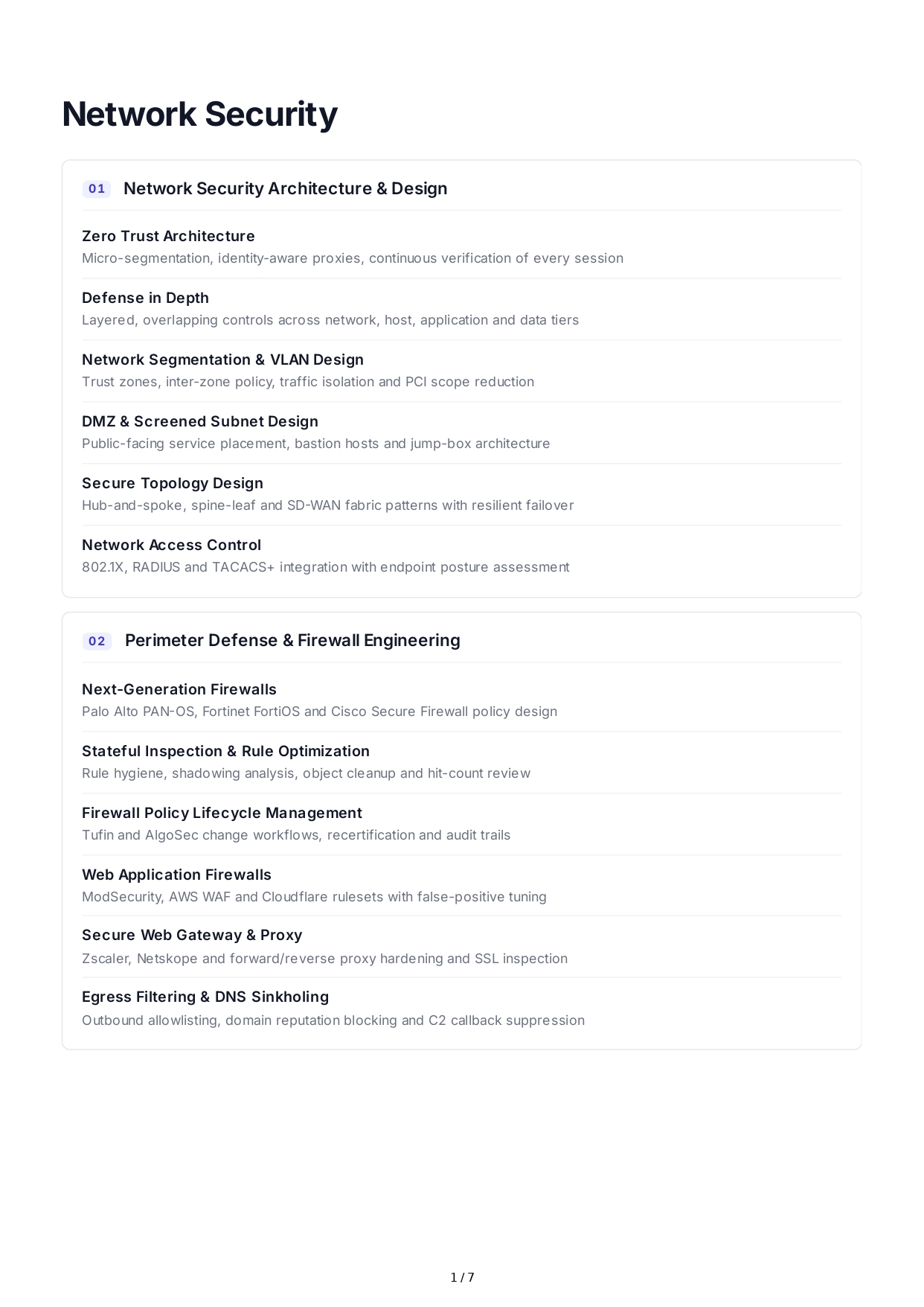 Network Security Technical Skills - Free AI Technical Skills Generator, 50+ Real Technical Skills Examples