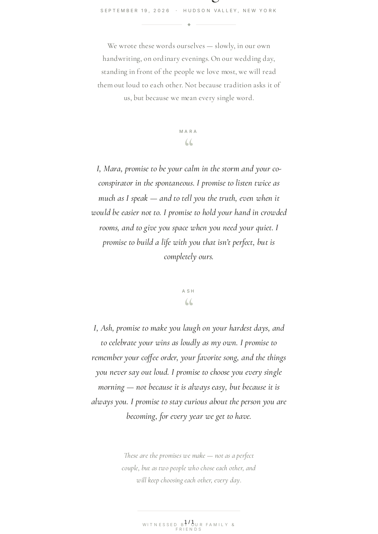 Non-Traditional Wedding Vows - Free AI Wedding Vows Generator, 50+ Real Wedding Vows Examples