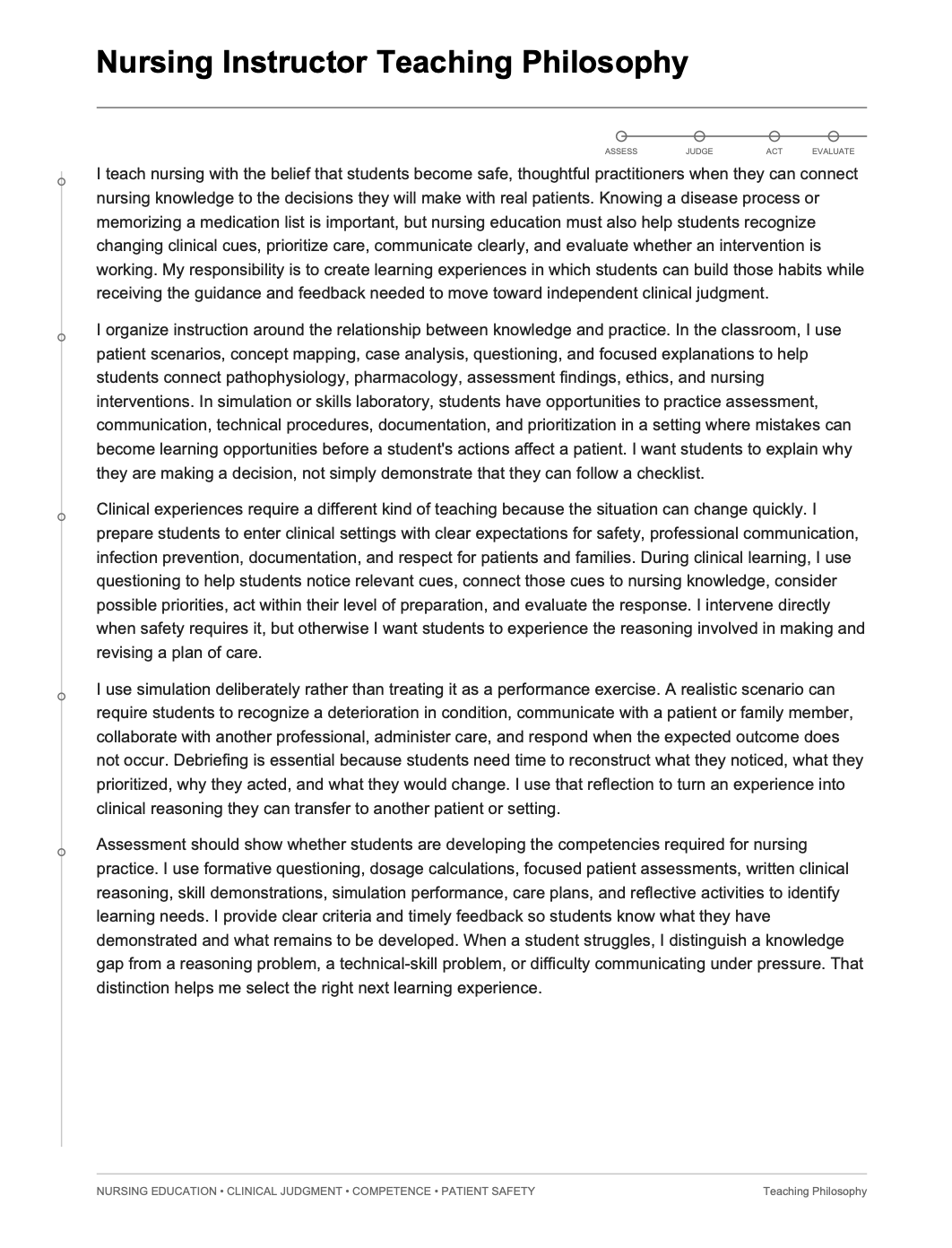 Nursing Instructor Teaching Philosophy - AI Teaching Philosophy Generator, 50+ Real Teaching Philosophy Examples
