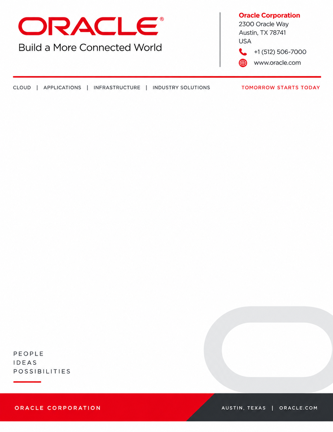Oracle Letterhead - Free AI Letterhead Generator, 50+ Real Letterhead Examples