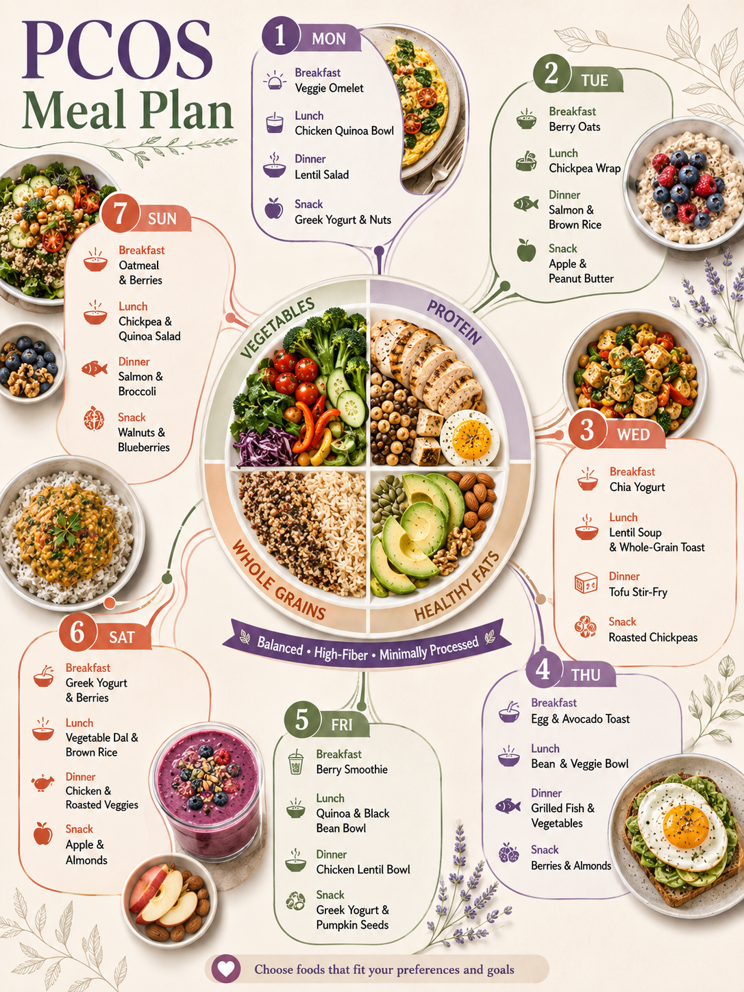 PCOS Meal Plan - Free AI Meal Plan Generator, 50+ Real Meal Plan Examples