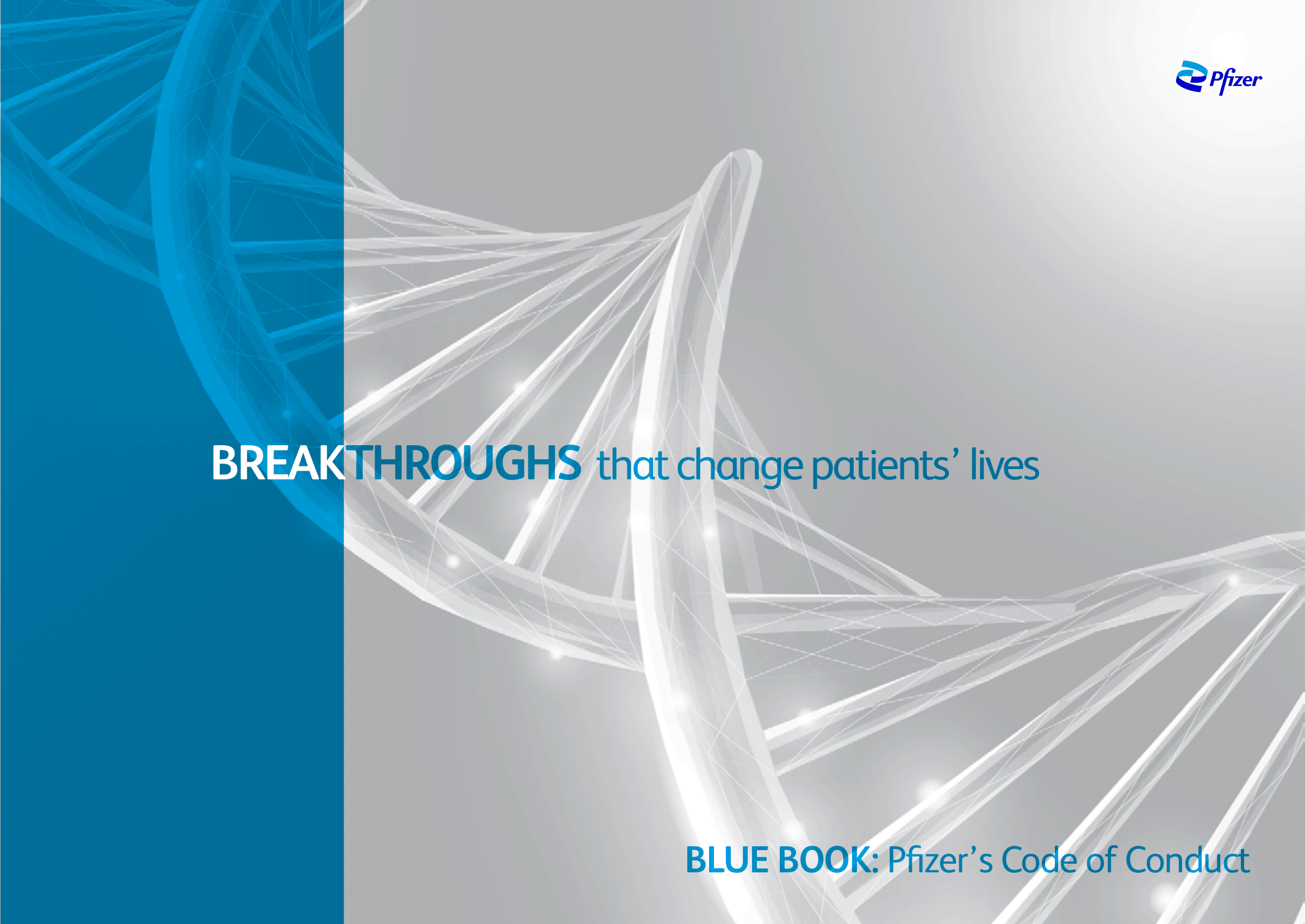 Pfizer Inc. Blue Book Code of Conduct Handbook - Free AI Handbook Generator, 50+ Real Handbook Examples