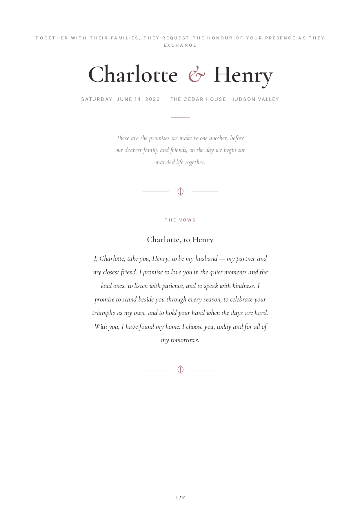Romantic Wedding Vows - Free AI Wedding Vows Generator, 50+ Real Wedding Vows Examples
