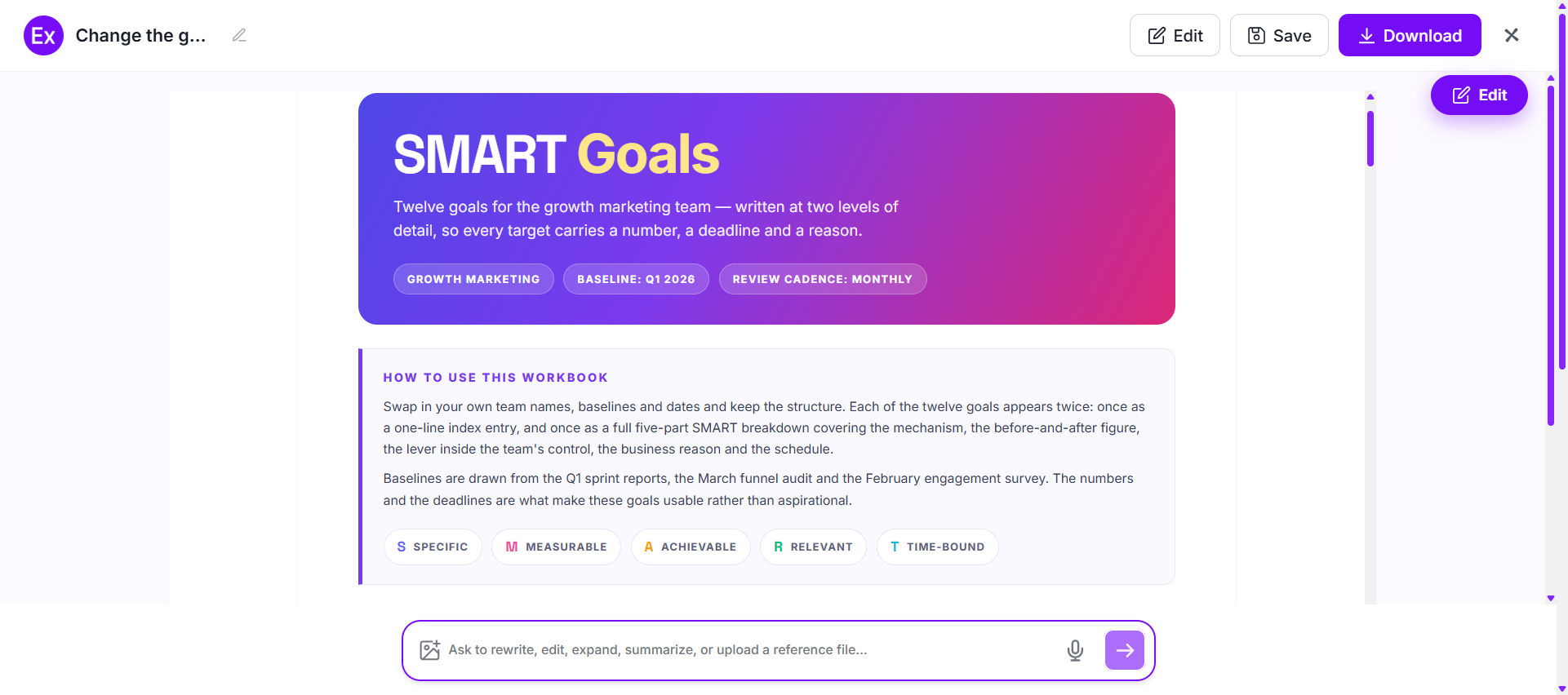 SMART Goals
