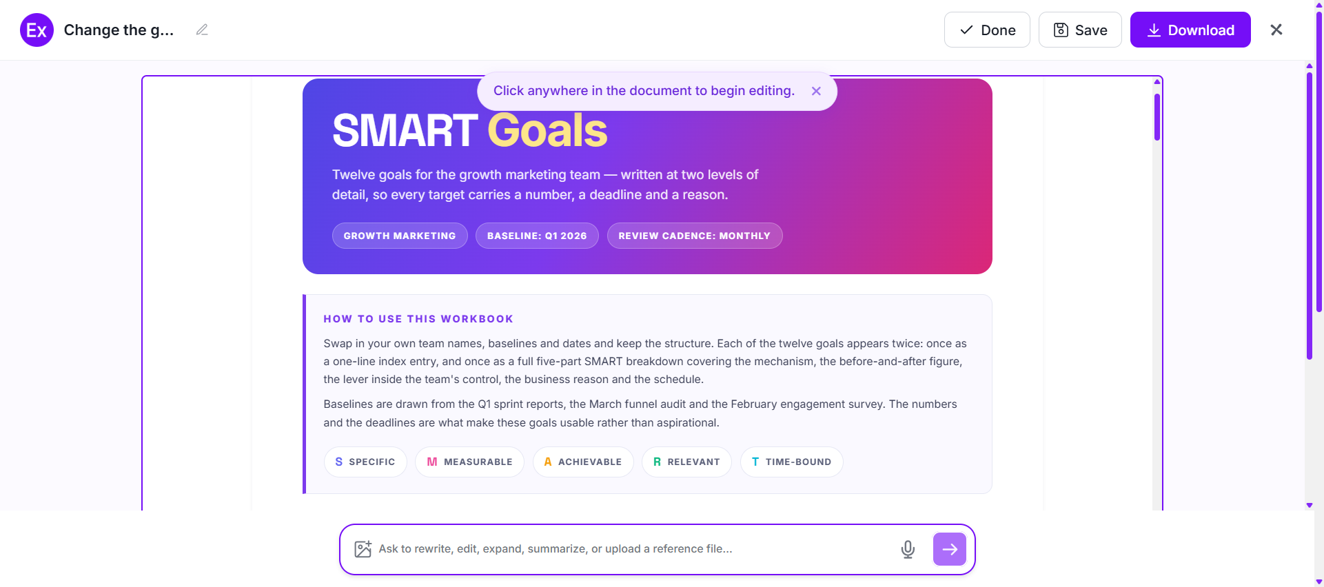 SMART Goals