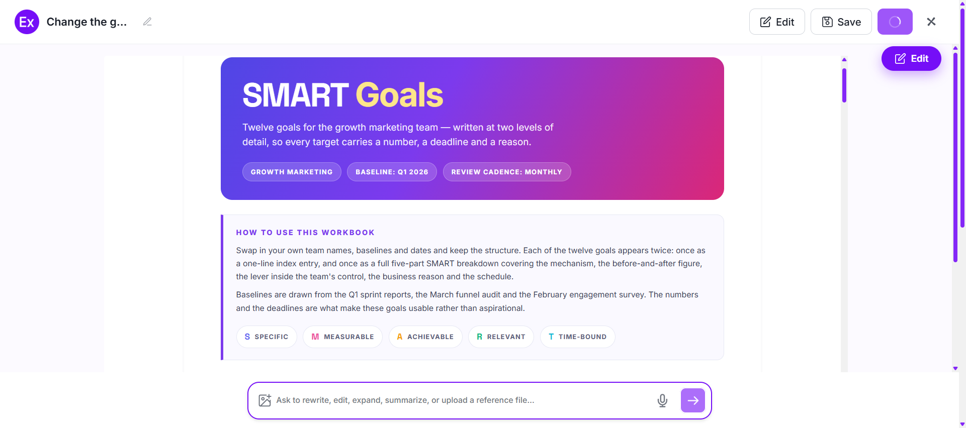 SMART Goals