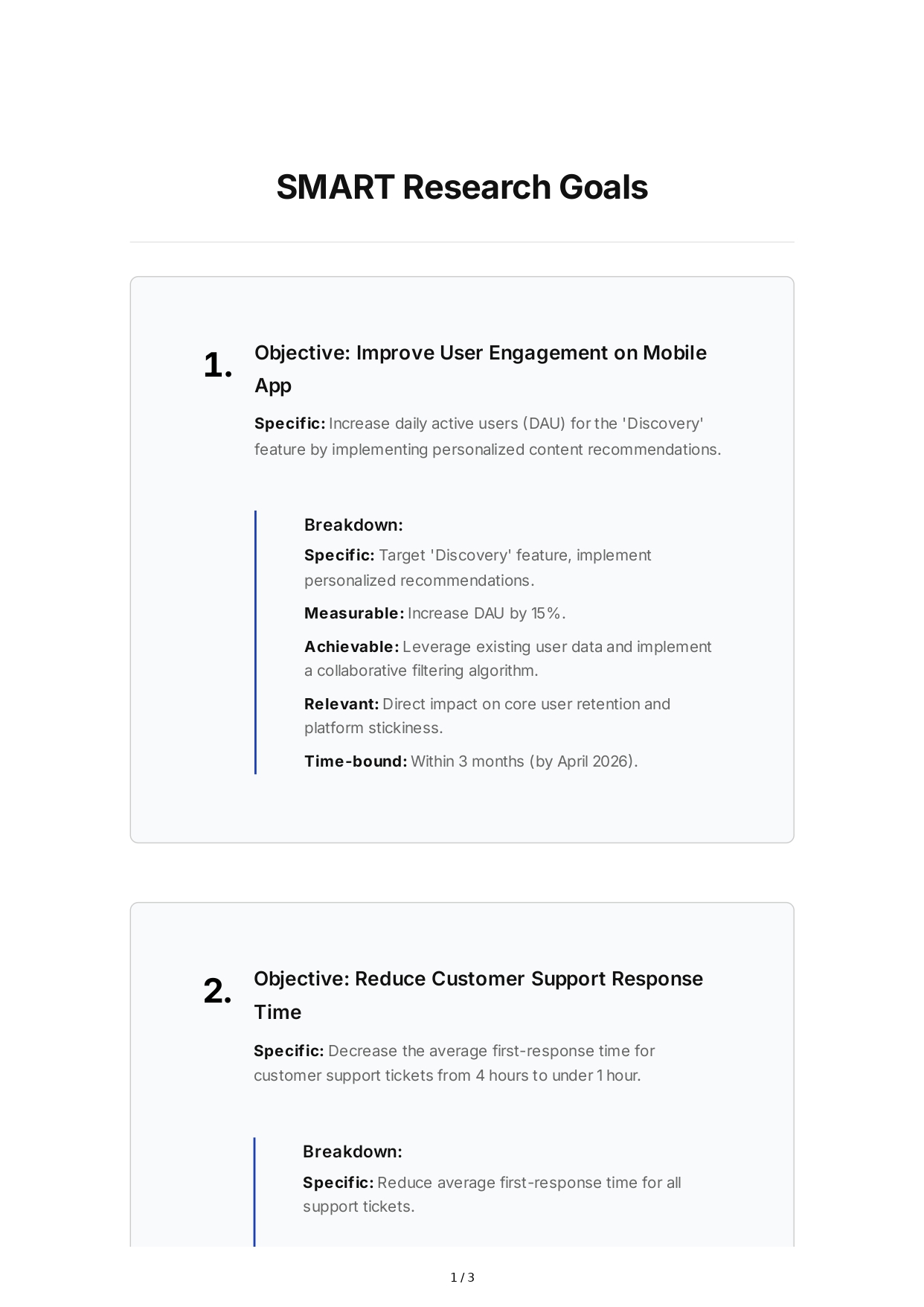 SMART Research Goals - Free AI SMART Goals Generator, 50+ Real SMART Goals Examples