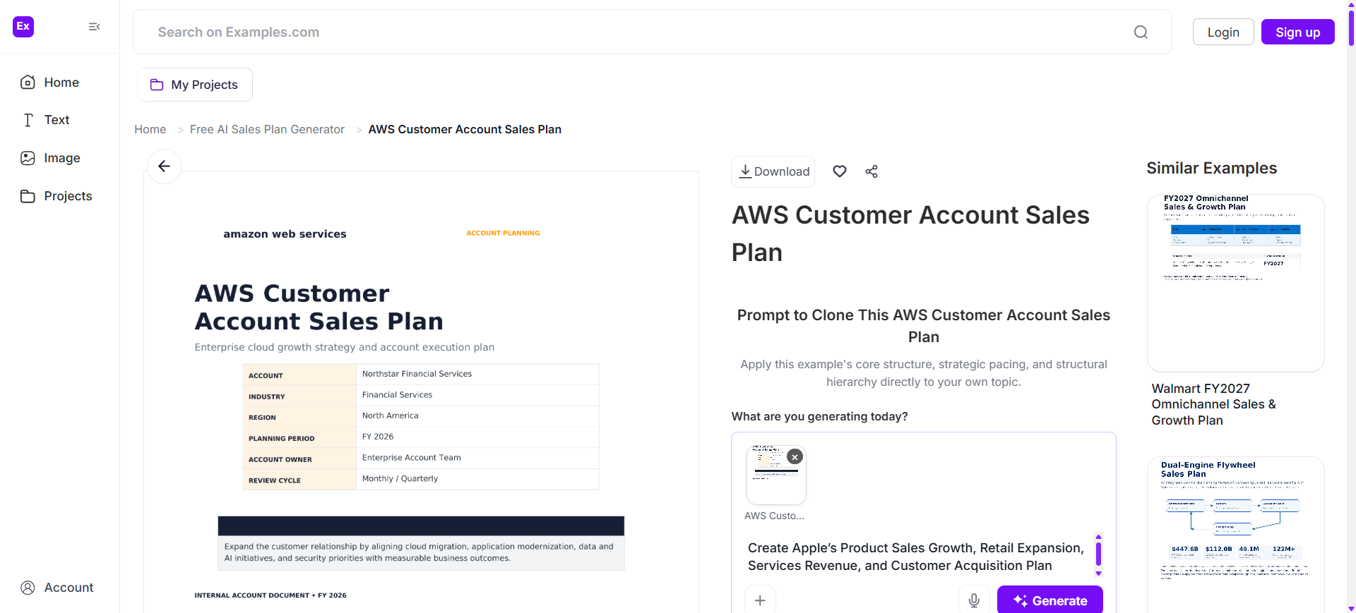 Choose A Reference Sales Plan