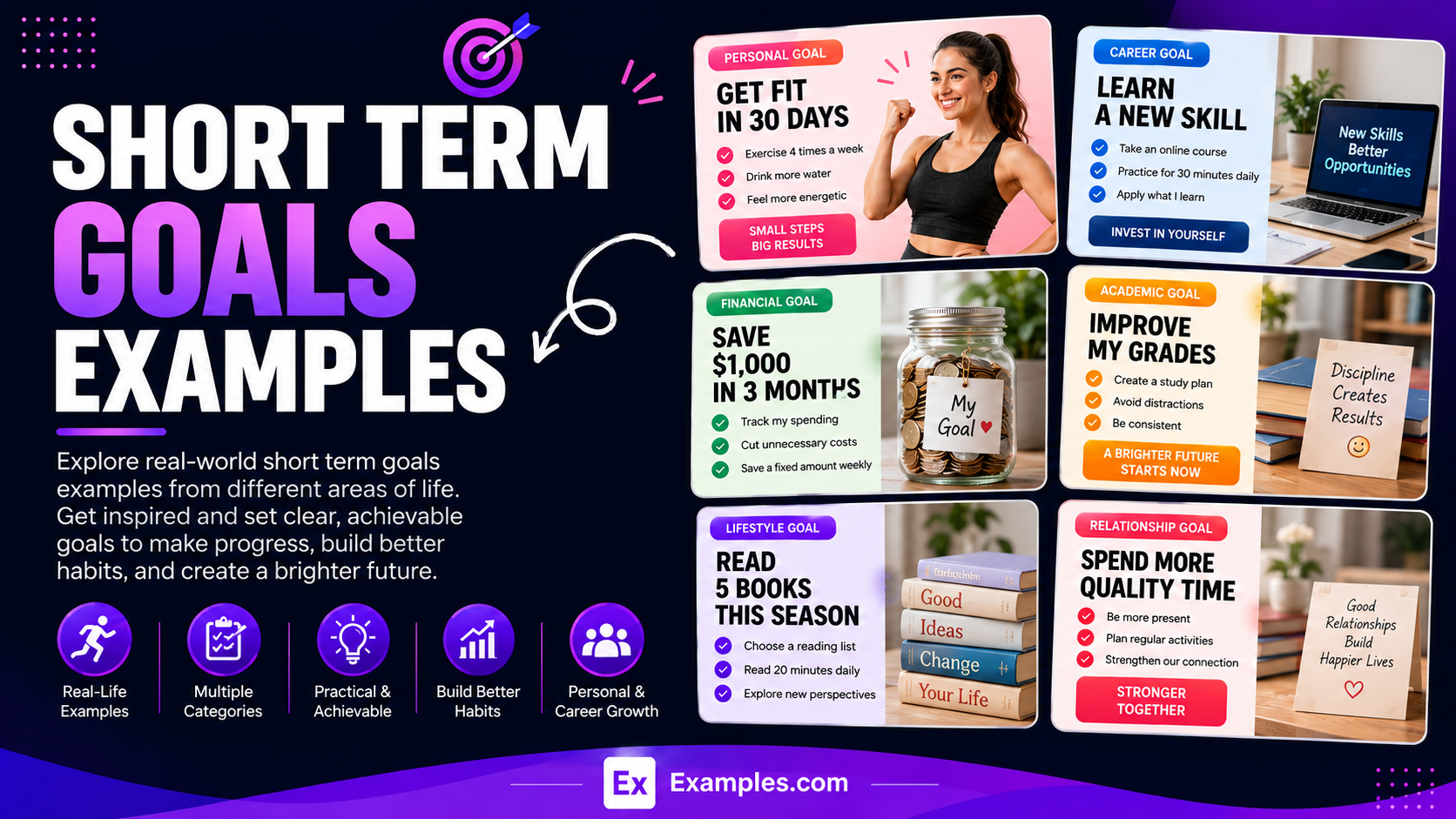Free AI Short Term Goals Generator, 50+ Real Short Term Goals Examples