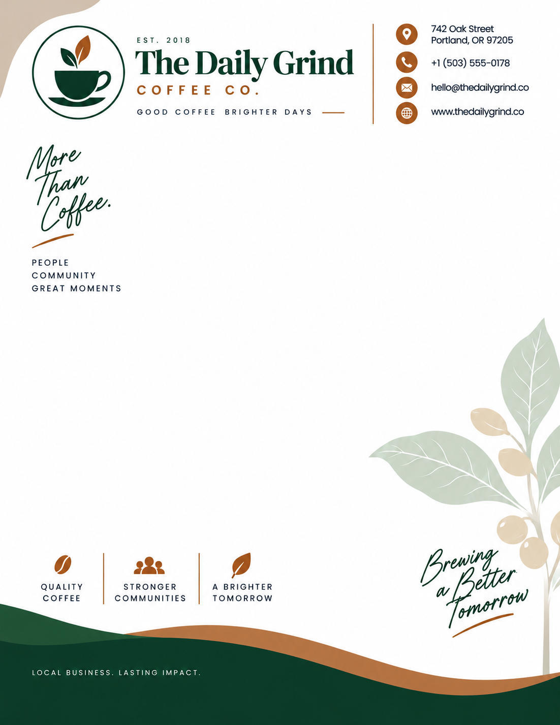 Small Business Letterhead - Free AI Letterhead Generator, 50+ Real Letterhead Examples