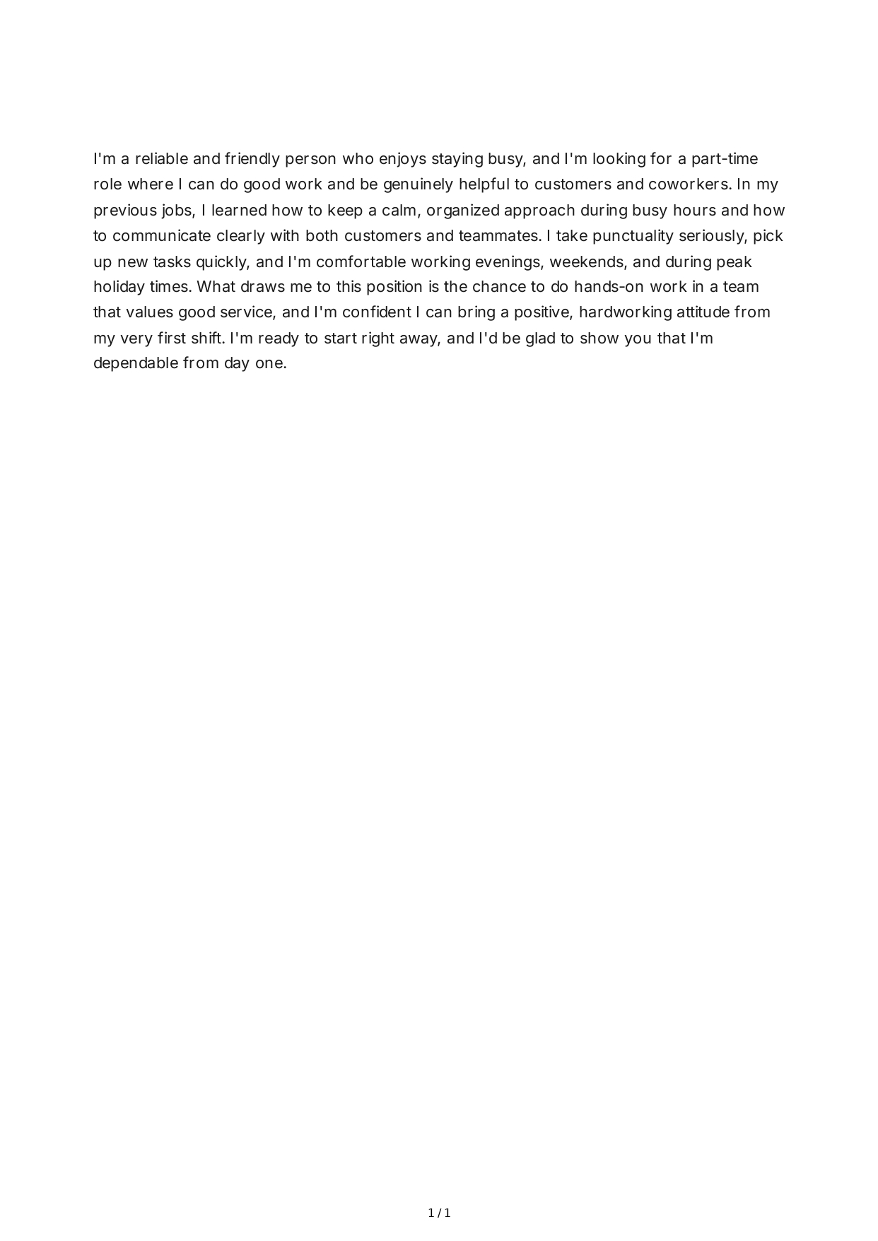 Tell Me About Yourself for a Part-Time Job - Free AI Tell Me About Yourself Generator, 50+ Real Tell Me About Yourself Examples