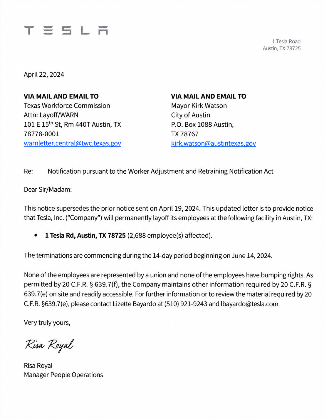 Tesla Notice of Exempt Solicitation – AI Notice Generator | Examples.com