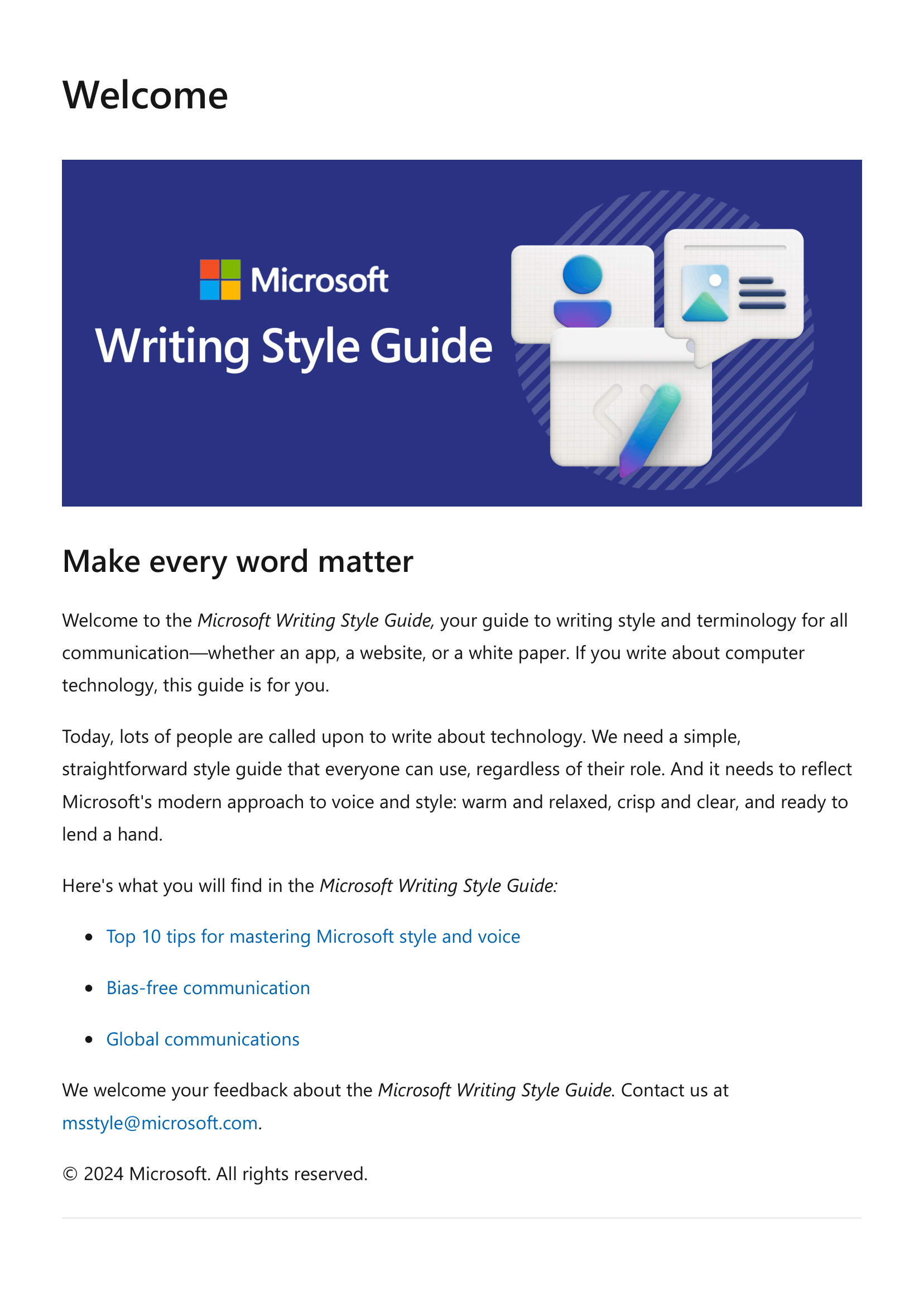 The Microsoft Style Guide - Free AI Guide Generator, 50+ Real Guide Examples