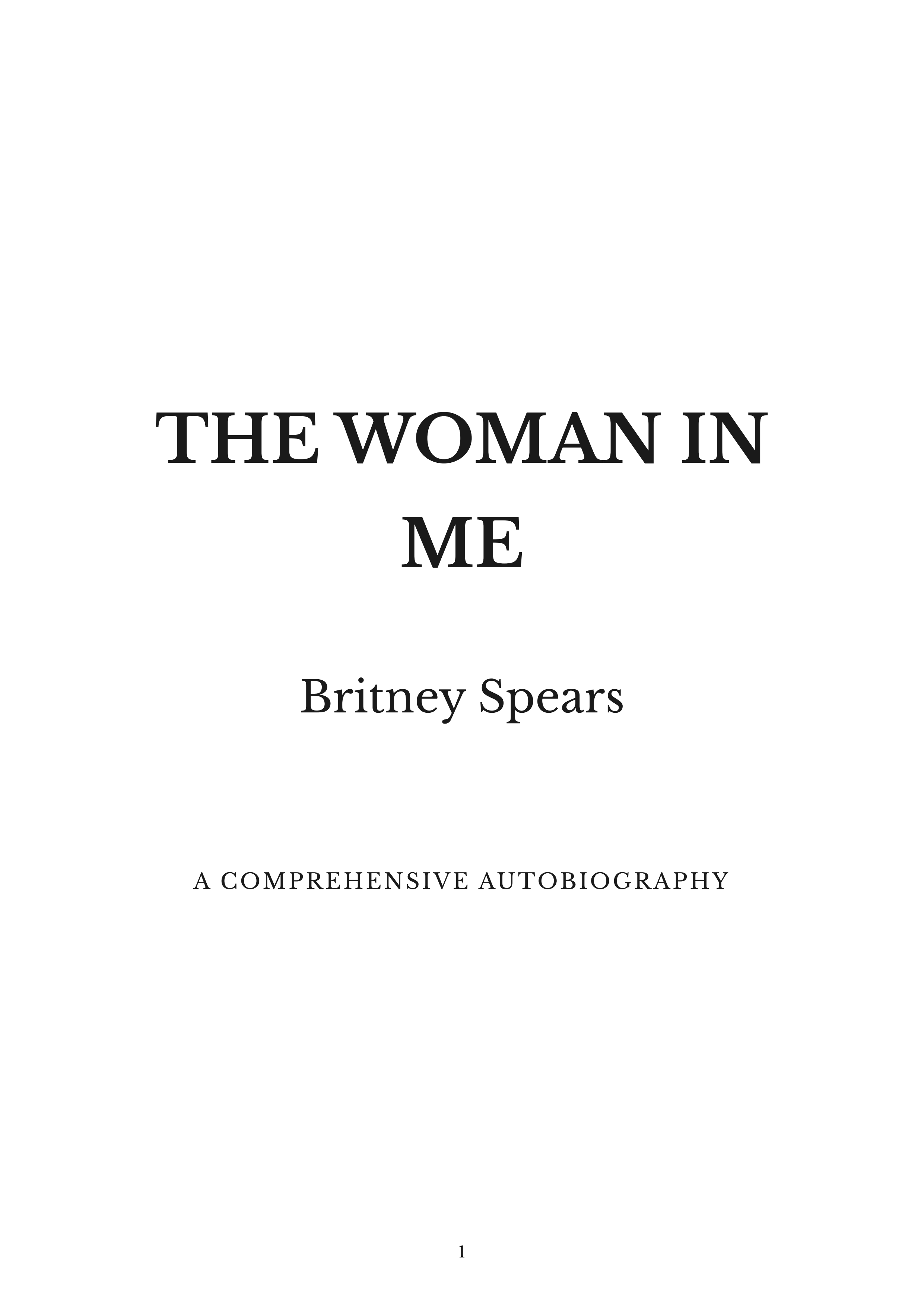 The Woman in Me by Britney Spears Pop Star Autobiography - Free AI Autobiography Generator, 50+ Real Autobiography Examples