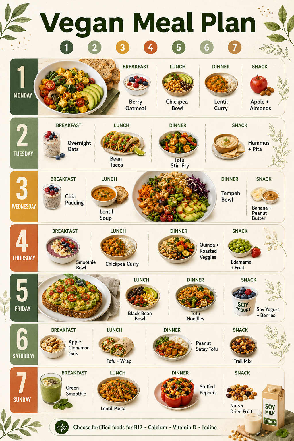Vegan Meal Plan - Free AI Meal Plan Generator, 50+ Real Meal Plan Examples