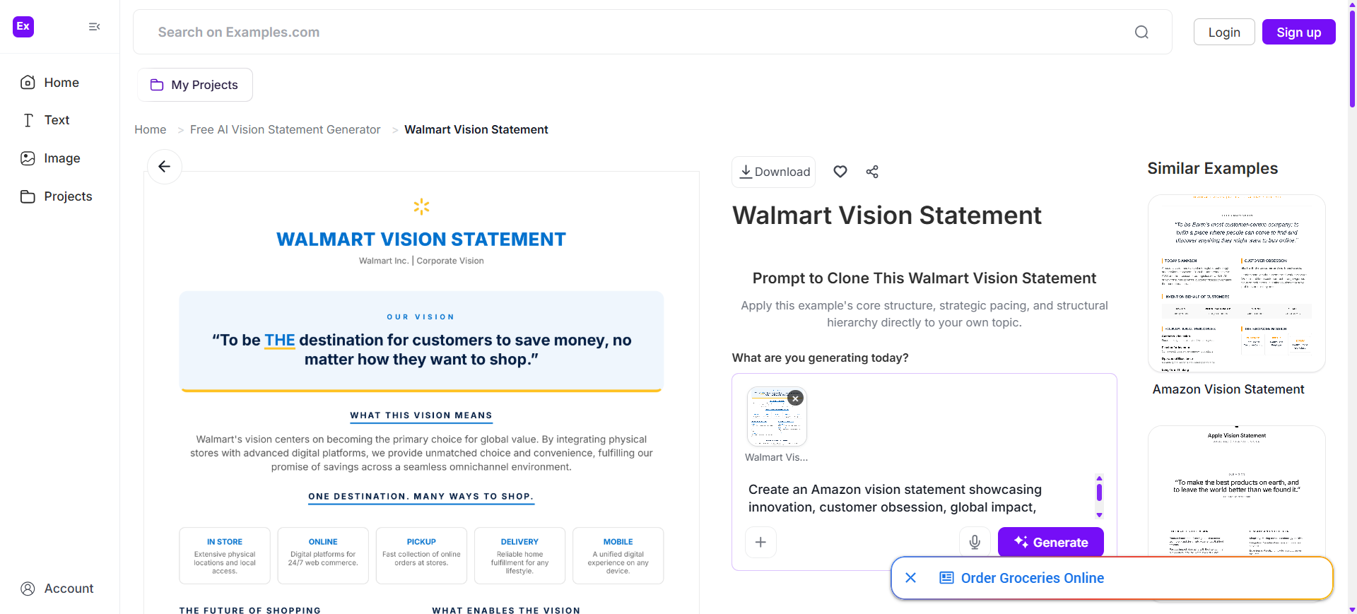 Choose A Reference Vision Statement