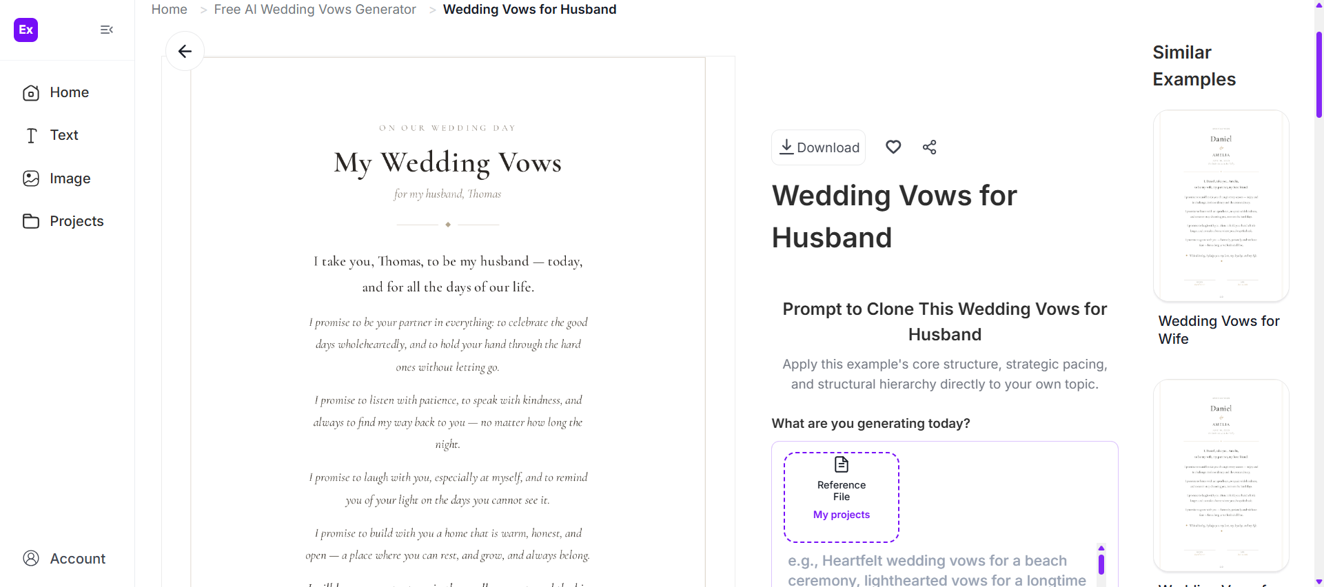 Wedding Vows
