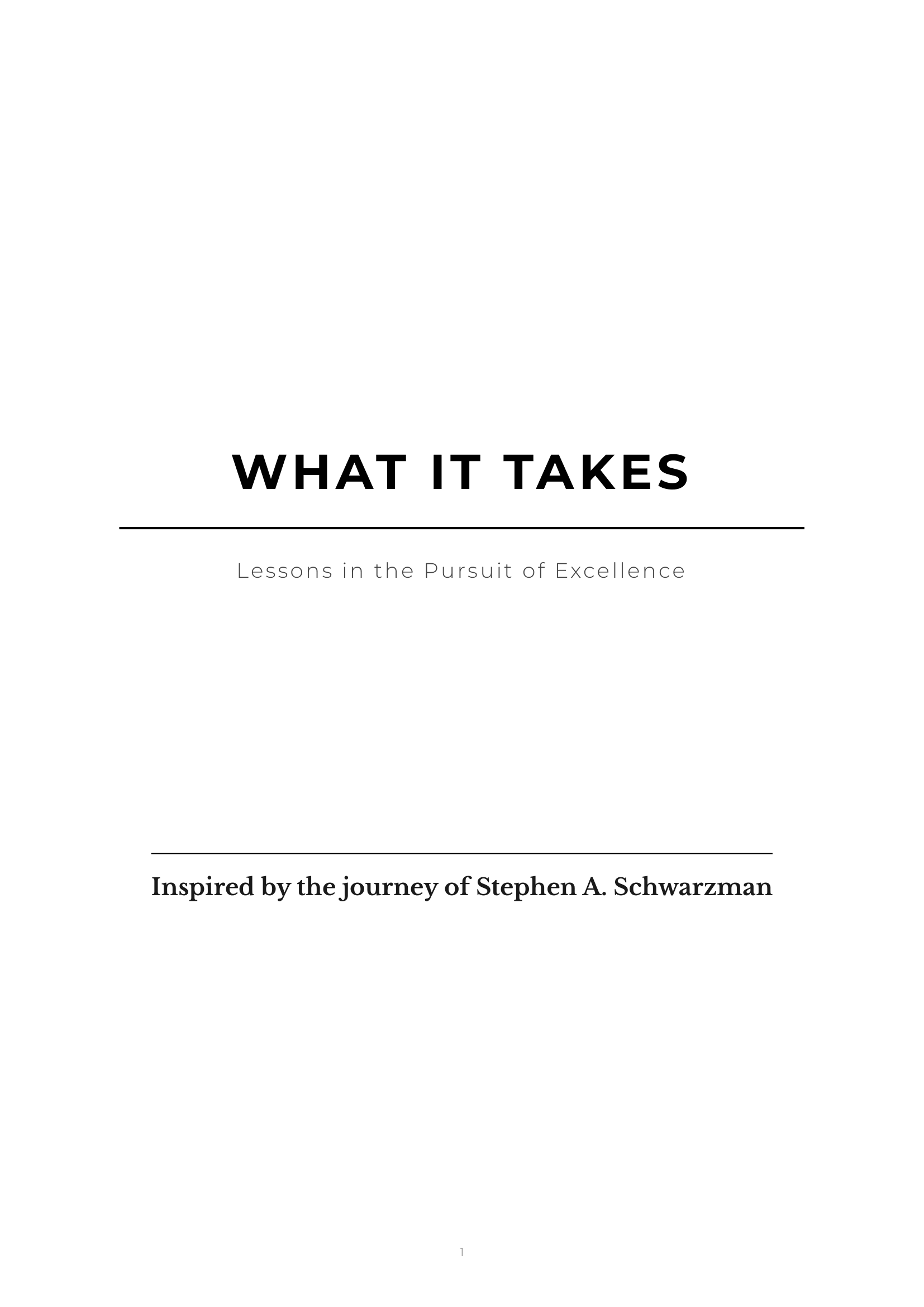 What It Takes by Stephen Schwarzman Blackstone Founder Autobiography - Free AI Autobiography Generator, 50+ Real Autobiography Examples