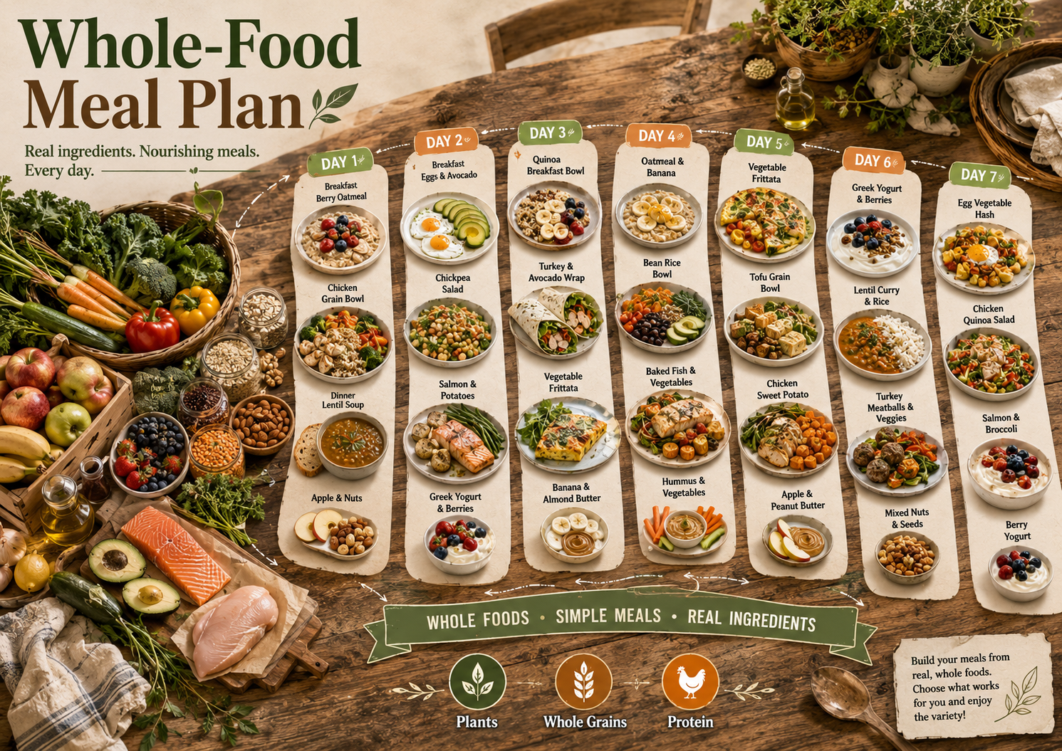 Whole-Food Meal Plan - Free AI Meal Plan Generator, 50+ Real Meal Plan Examples