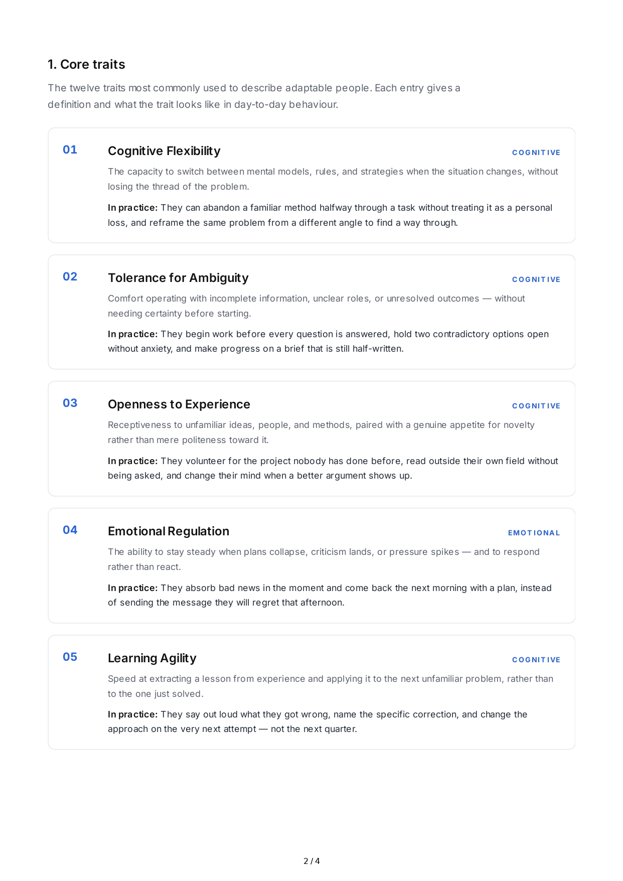 Adaptability Personality Traits - Free AI Personality Traits Generator, 50+ Real Personality Traits Examples