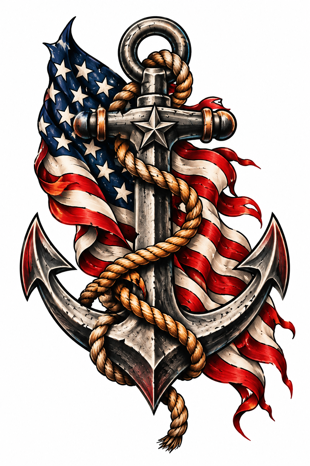 American Anchor Tattoo - Free AI Tattoo Generator, 50+ Real Tattoo Examples