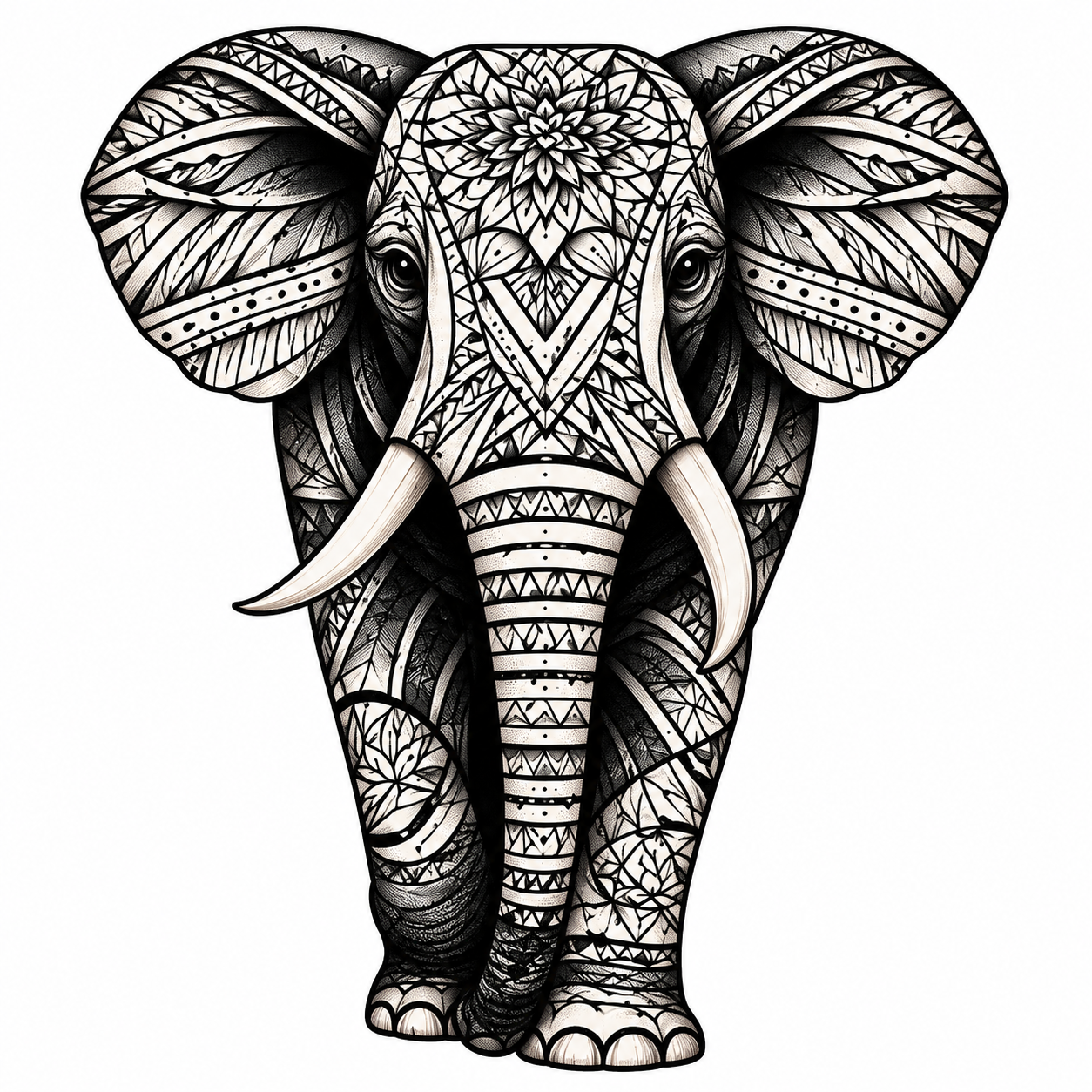 Elephant Tattoo - Free AI Tattoo Generator, 50+ Real Tattoo Examples
