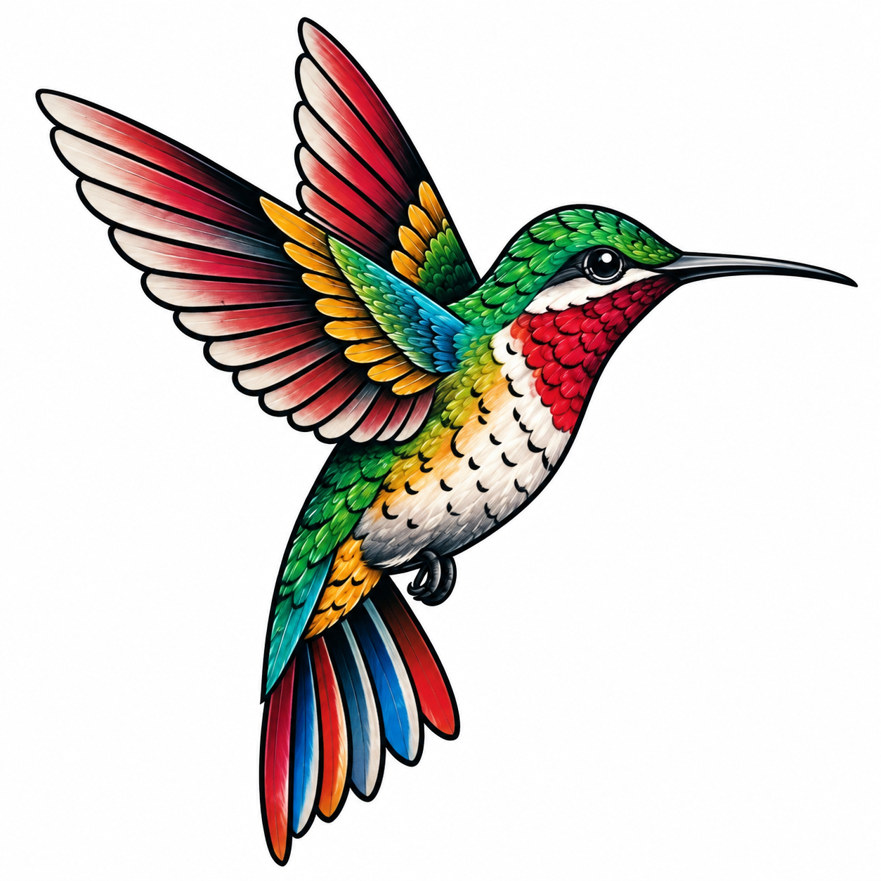 Hummingbird Tattoo - Free AI Tattoo Generator, 50+ Real Tattoo Examples