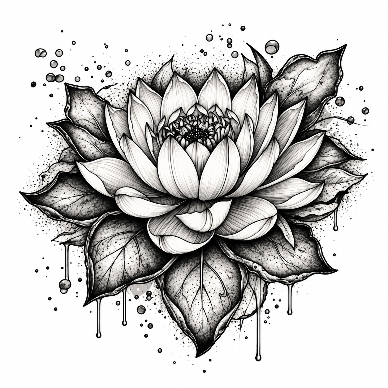 Lotus Flower Tattoo - Free AI Tattoo Generator, 50+ Real Tattoo Examples