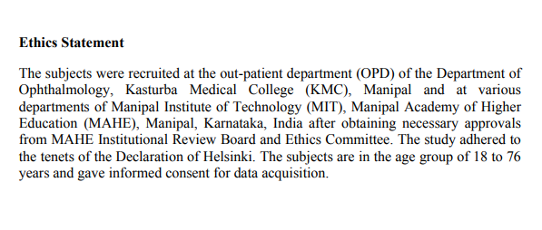 Ophthalmology Ethics Statement - Free AI Statement Generator, 50+ Real Statement Examples