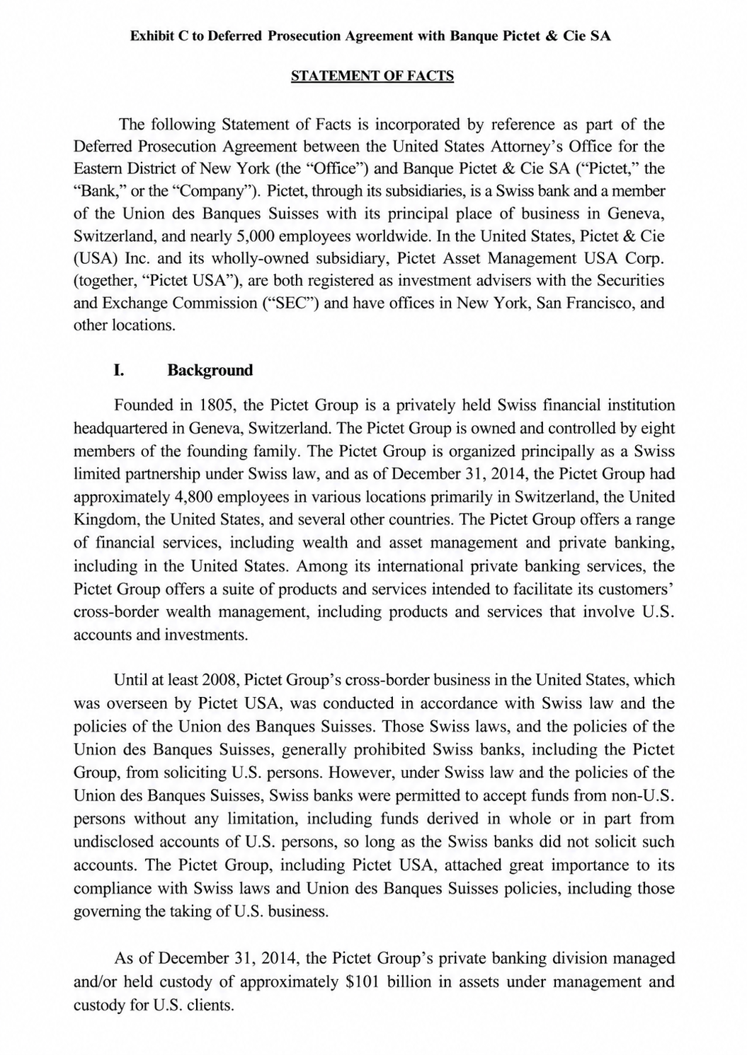 Pictet Statement of Facts - Free AI Statement Generator, 50+ Real Statement Examples