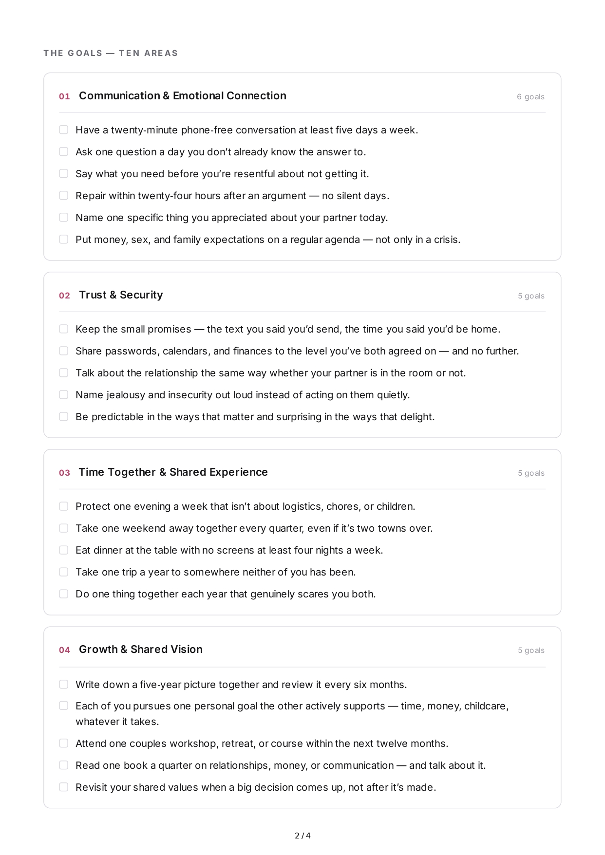 Relationship Life Goals - Free AI Life Goals Generator, 50+ Real Life Goals Examples