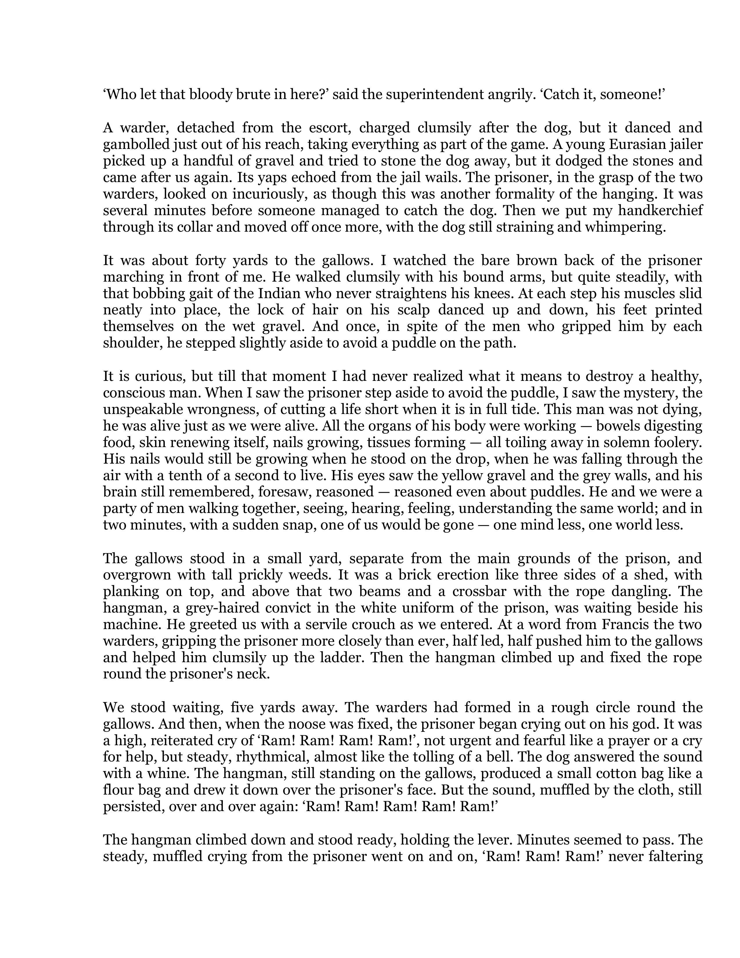 A Hanging Essay — page 2