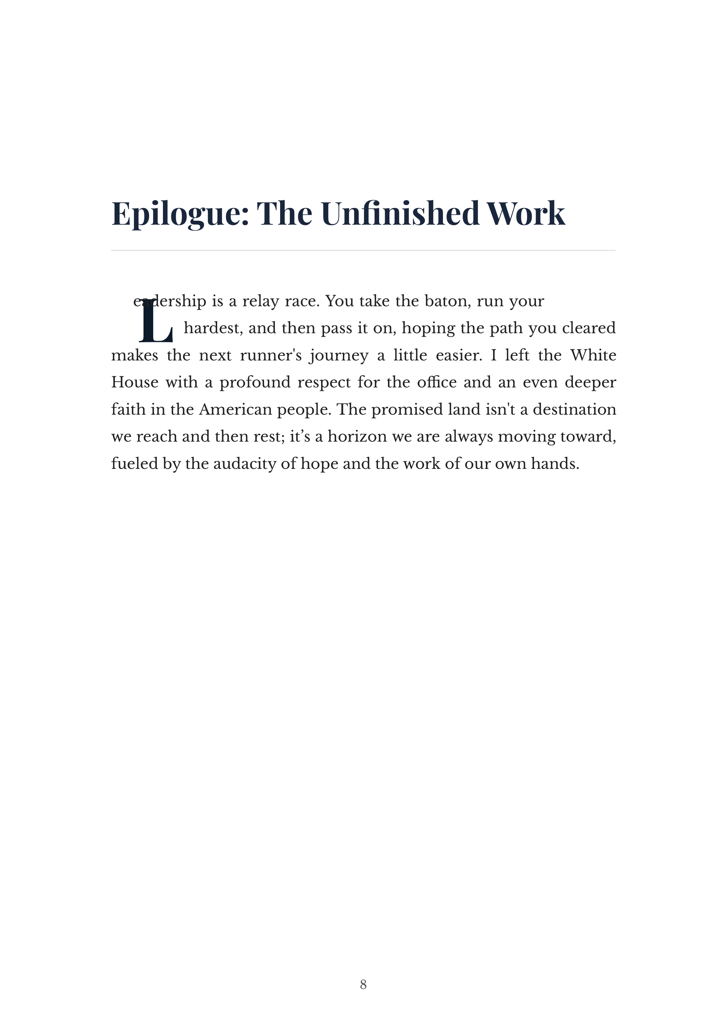 A Promised Land by Barack Obama 44th US President Autobiography — page 8